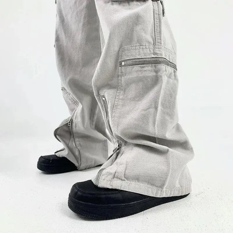 Japanese Brand Multi function pocket flared utility tactical cargo pants Size US 34 / EU 50 - 5 Thumbnail