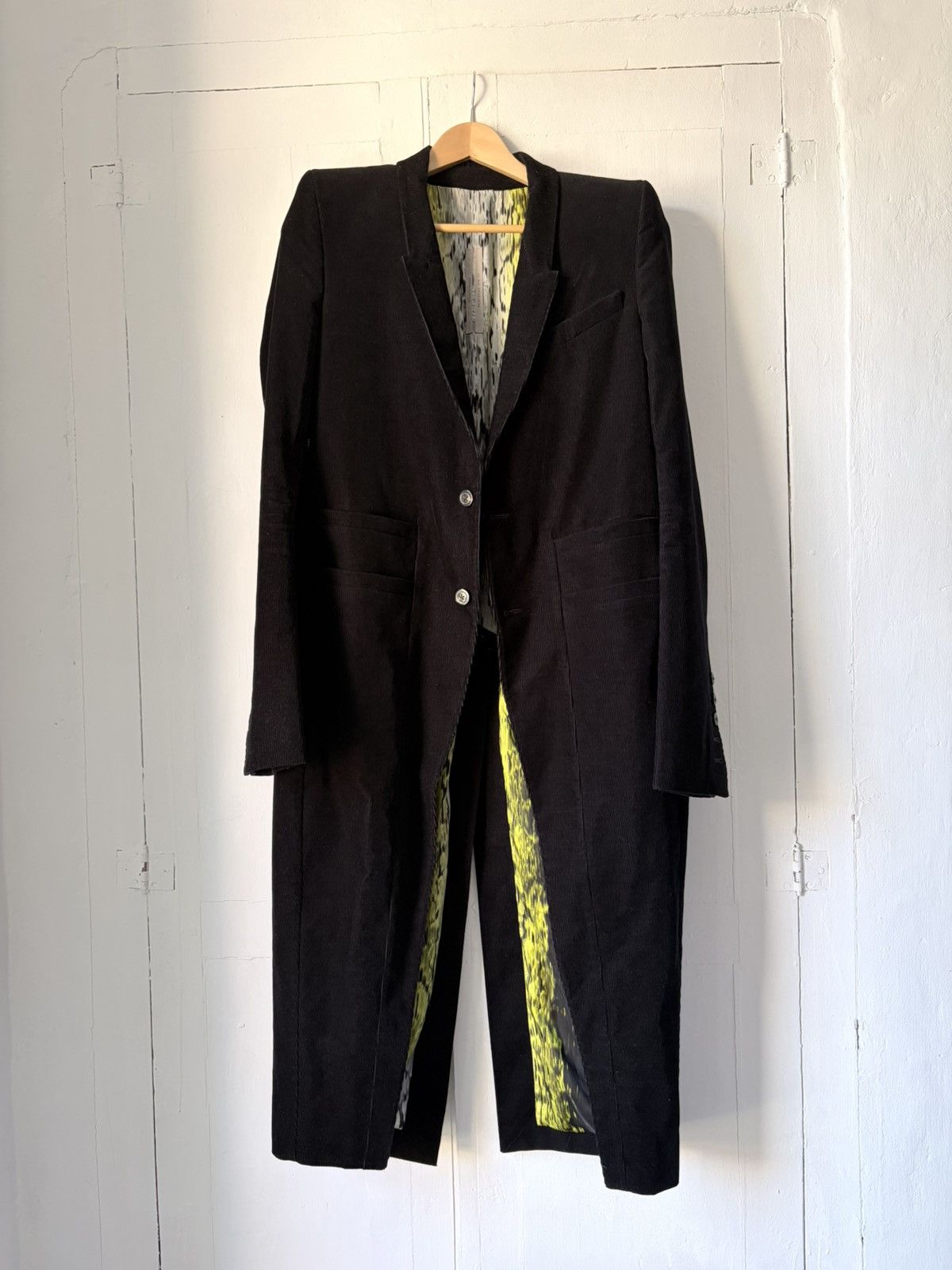 Rick Owens Sample Corduroy Neue Coat | Grailed