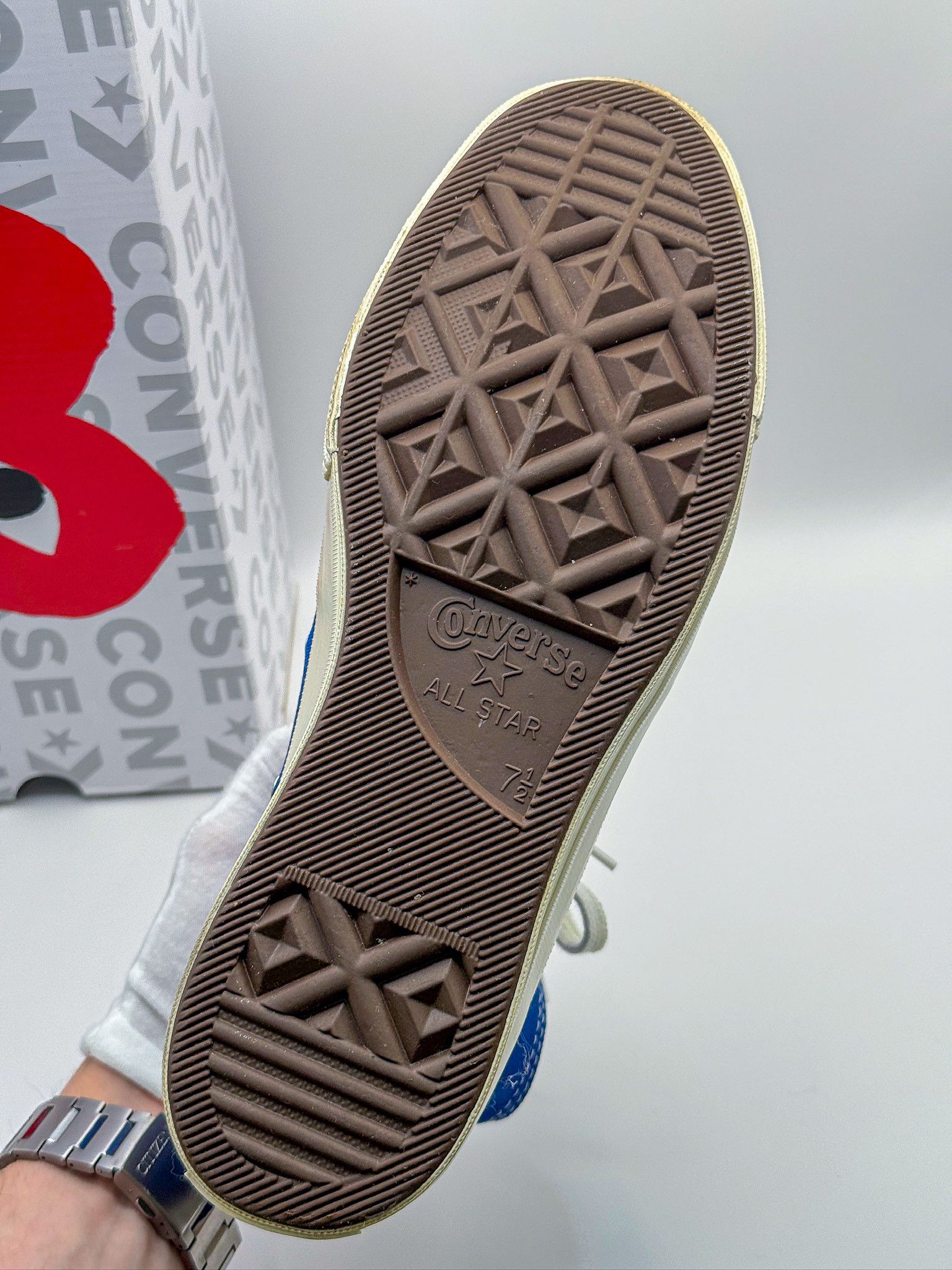Comme des Garcons PLAY × Converse Converse x Comme des Garçons PLAY Chuck 70 High Blue Quartz Size US 8 / EU 41 - 15 Thumbnail