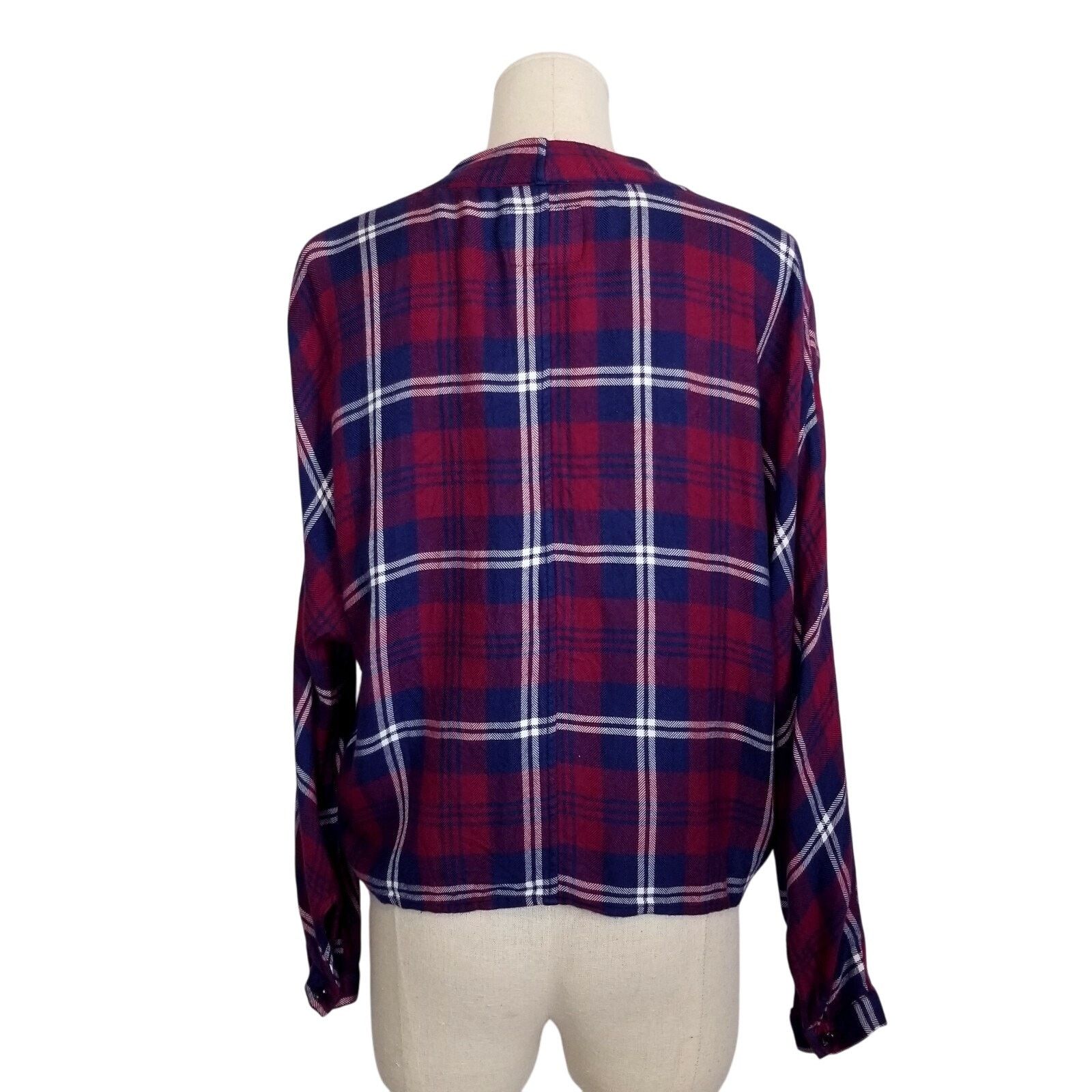 Rails Rails Sloane Tie Waist Shirt Red/Blue Plaid Sz Medium Size M / US 6-8 / IT 42-44 - 3 Thumbnail