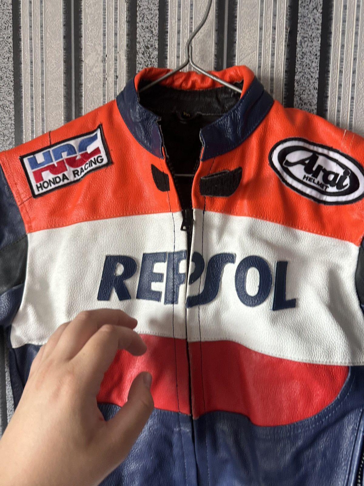 Honda Honda HRS Repsol Racing Leather Motorcycle Biker Jacket Size XXL / US 16-18 / IT 52-54 - 6 Thumbnail