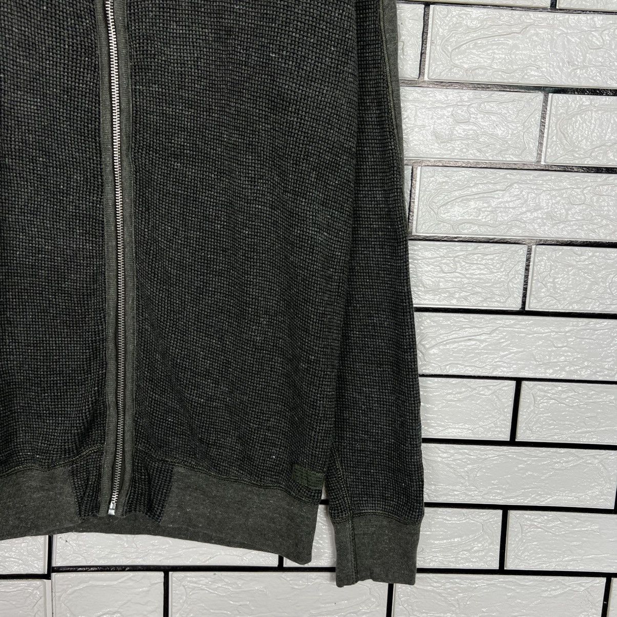 Diesel DIESEL Waffle Pattern Stand Collar Sweater Jacket #4082-C186 Size US S / EU 44-46 / 1 - 6 Thumbnail