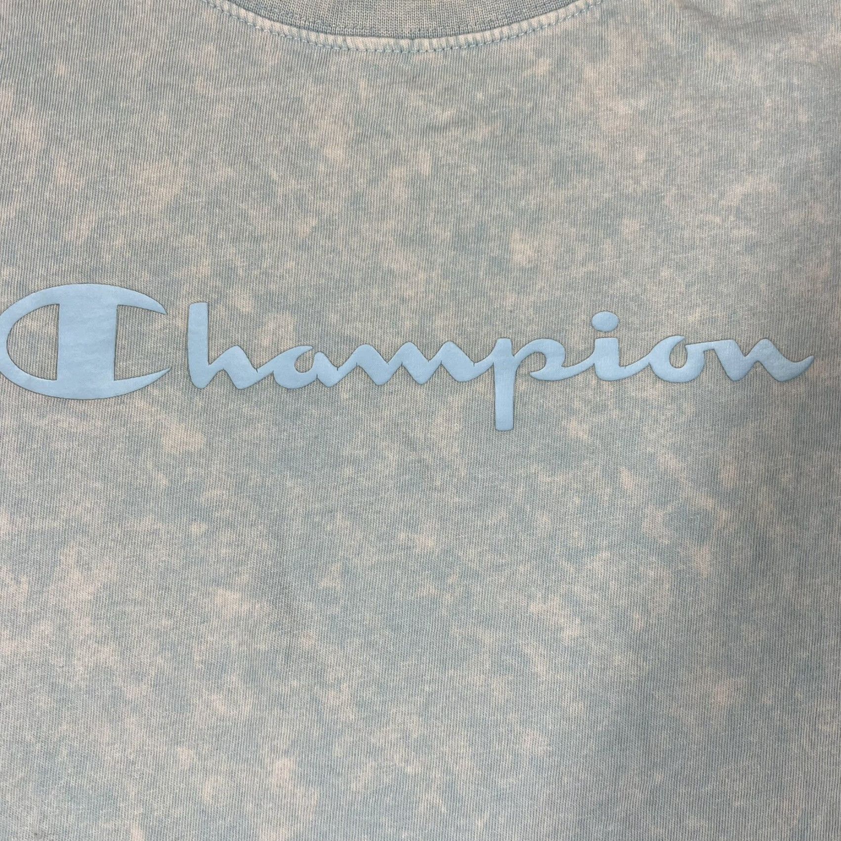 Champion Champion Shirt Mens Small Light Blue Tie Dye Crewneck 90s Logo T-Shirt Size US S / EU 44-46 / 1 - 5 Thumbnail