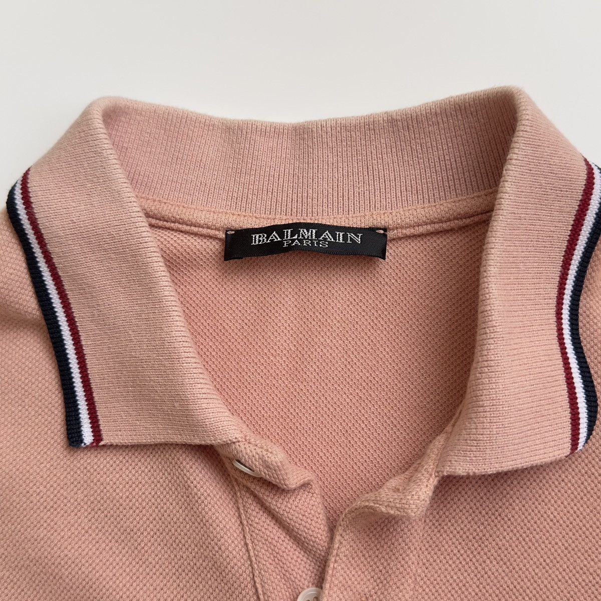Balmain Balmain F/W 2011 Decarnin Pink Sleeveless Polo Shirt Size US M / EU 48-50 / 2 - 7 Thumbnail