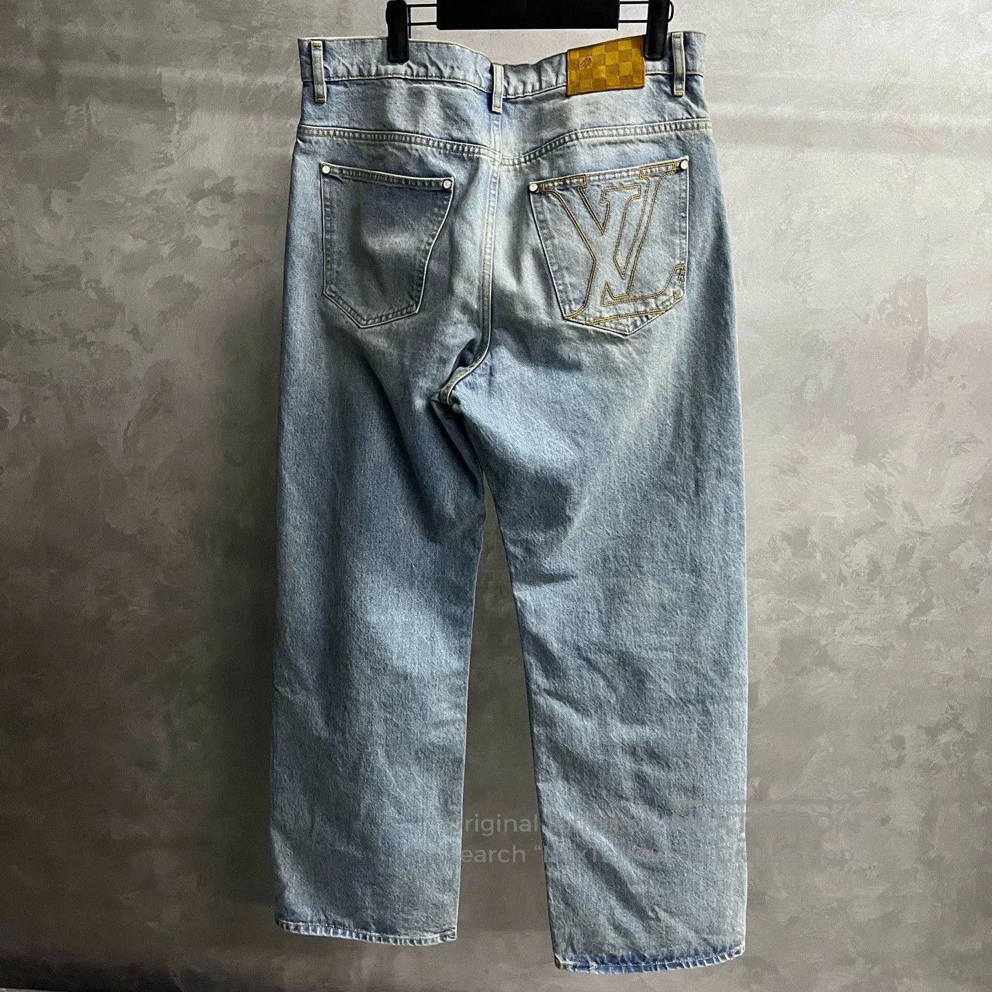 Louis Vuitton louis vuitton blue denim embroidered pants size 33. Size US 33 - 2 Thumbnail