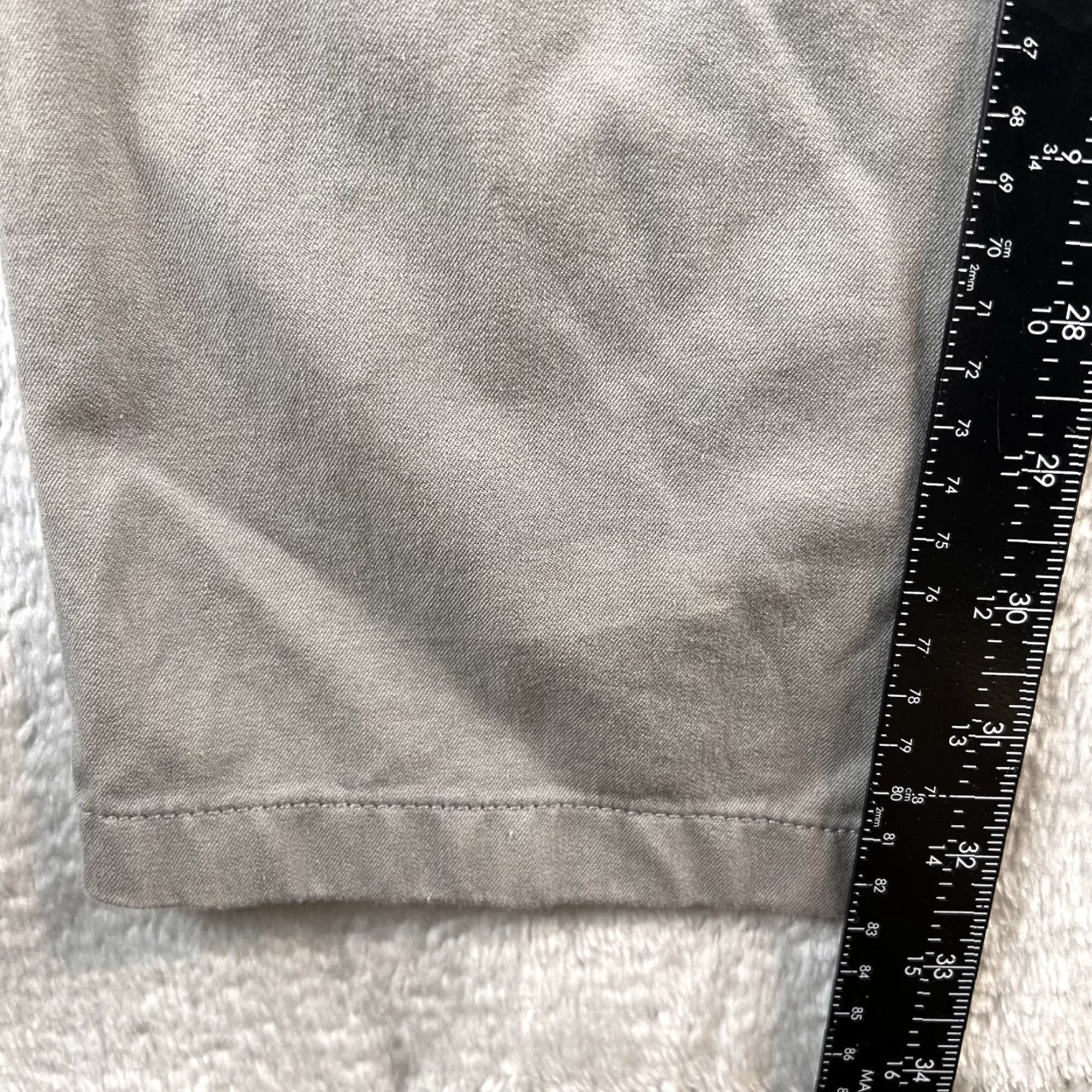 Vintage Mugsy Jeans Damens 34x34 Regular Gray 5-Pocket Denim Stretch City Logo College Size US 34 / EU 50 - 5 Thumbnail