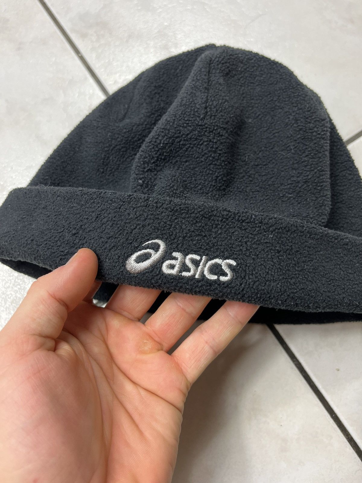 Asics × Vintage Vintage Asics fleece beanie hat sherpa logo rare y2k Size ONE SIZE - 6 Thumbnail