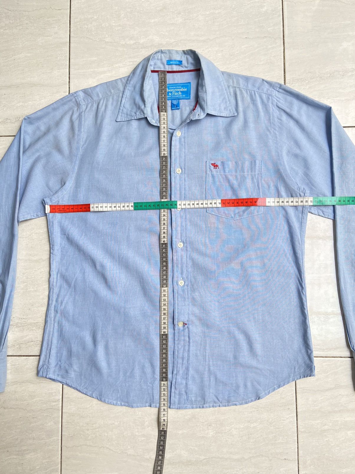 Abercrombie & Fitch ABERCROMBIE & FITCH Blue Shirt Size US L / EU 52-54 / 3 - 7 Thumbnail