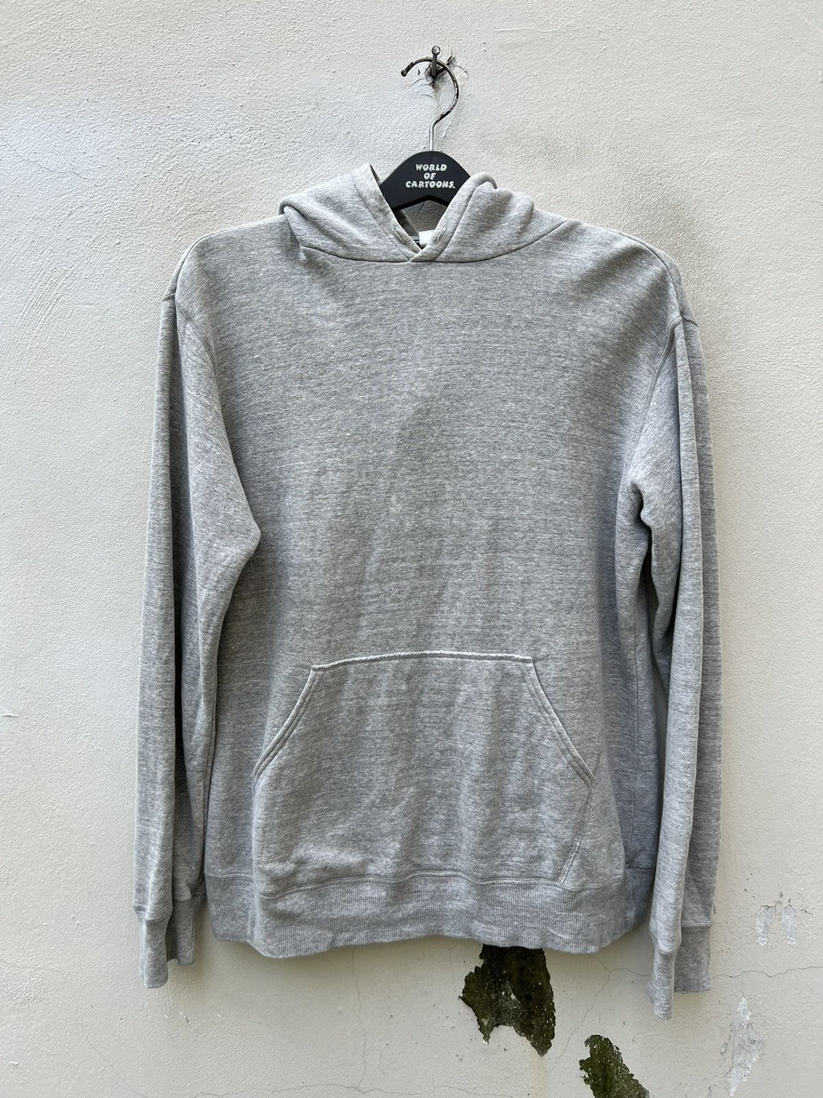 Vintage Vintage 90s Ozone Rocks Japan Grey Hoodie Sweater Size US M / EU 48-50 / 2 - 10 Thumbnail
