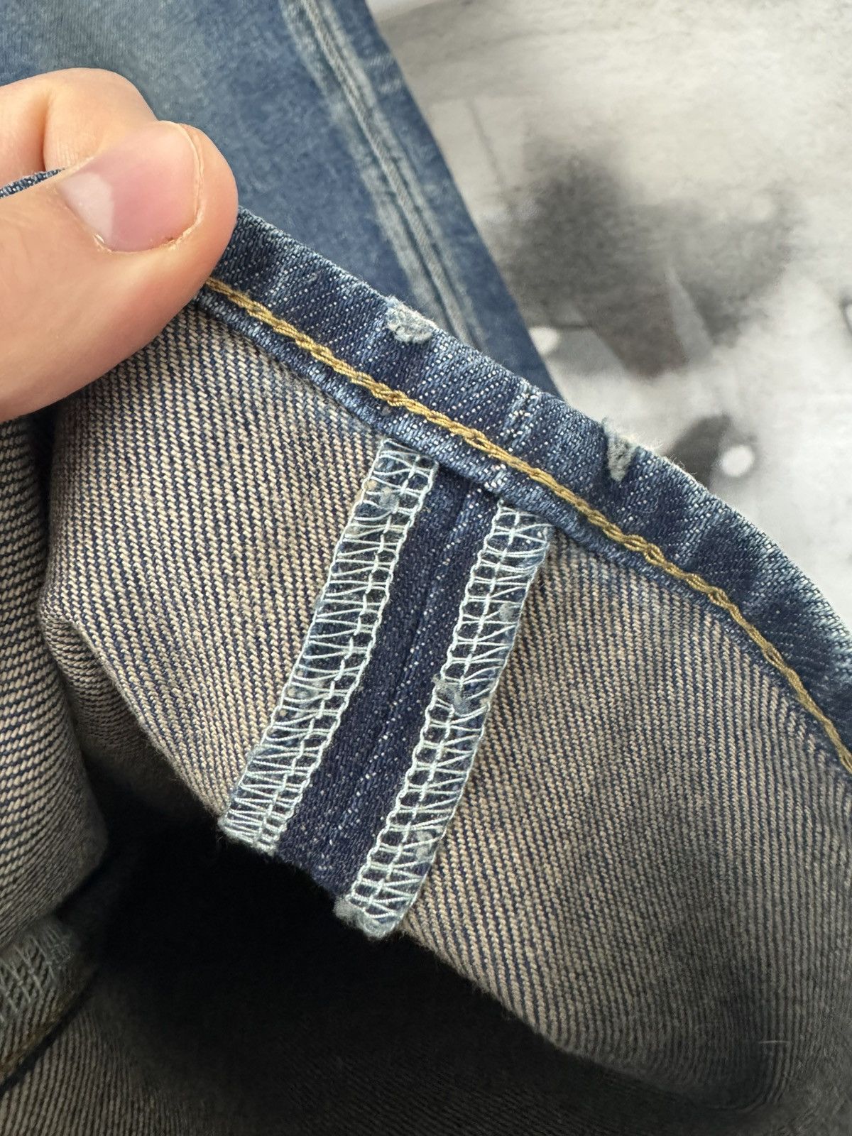 Saint Laurent Paris Saint Laurent D02 Designer Skinny Jeans Big Size Blue Denim Size US 38 / EU 54 - 8 Thumbnail