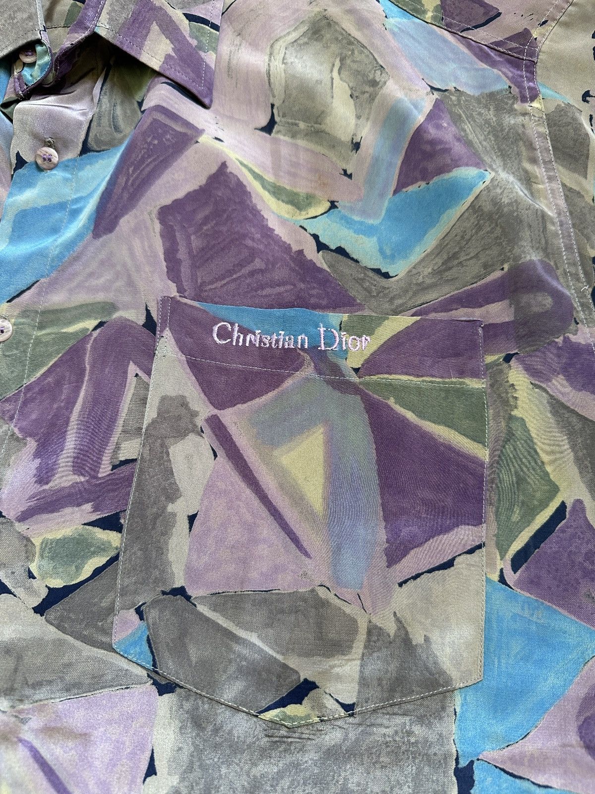 Christian Dior Monsieur Vintage Christian Dior abstract art bootleg shirt Size US XL / EU 56 / 4 - 8 Thumbnail