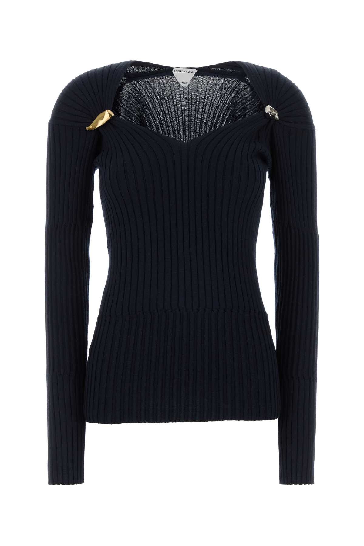 Bottega Veneta Midnight Blue Cashmere Blend Top Size M / US 6-8 / IT 42-44 - 1 Thumbnail