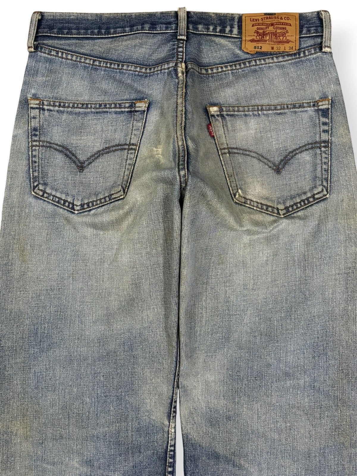Levi's Vintage 90s Levis 512 Rusty Mud Wash Baggy Distressed Jeans Size US 33 - 9 Thumbnail