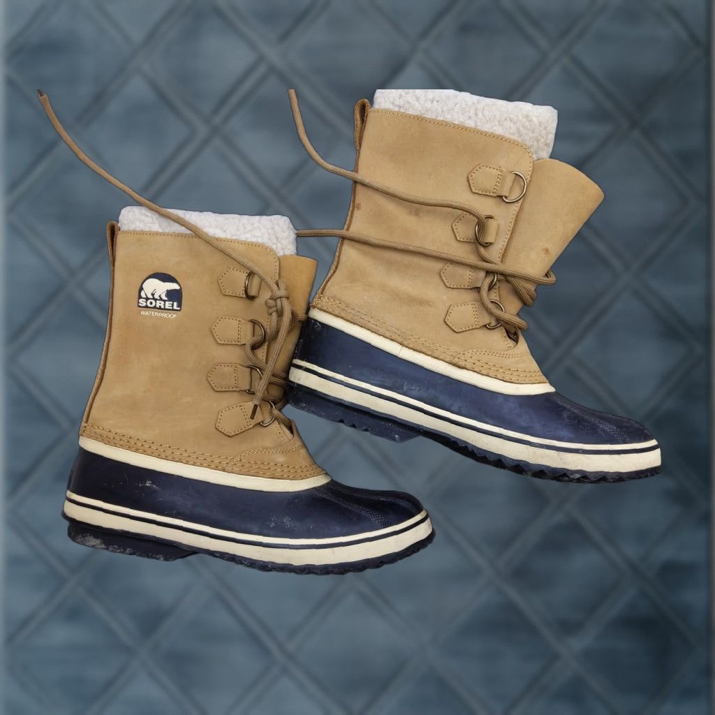 SOREL Sorel Womens Snow Boot Mid-Calf Brown Nubuck Waterproof Insulated Lined Lace Up 11 US 42 EU Size US 11 / IT 41 - 1 Thumbnail