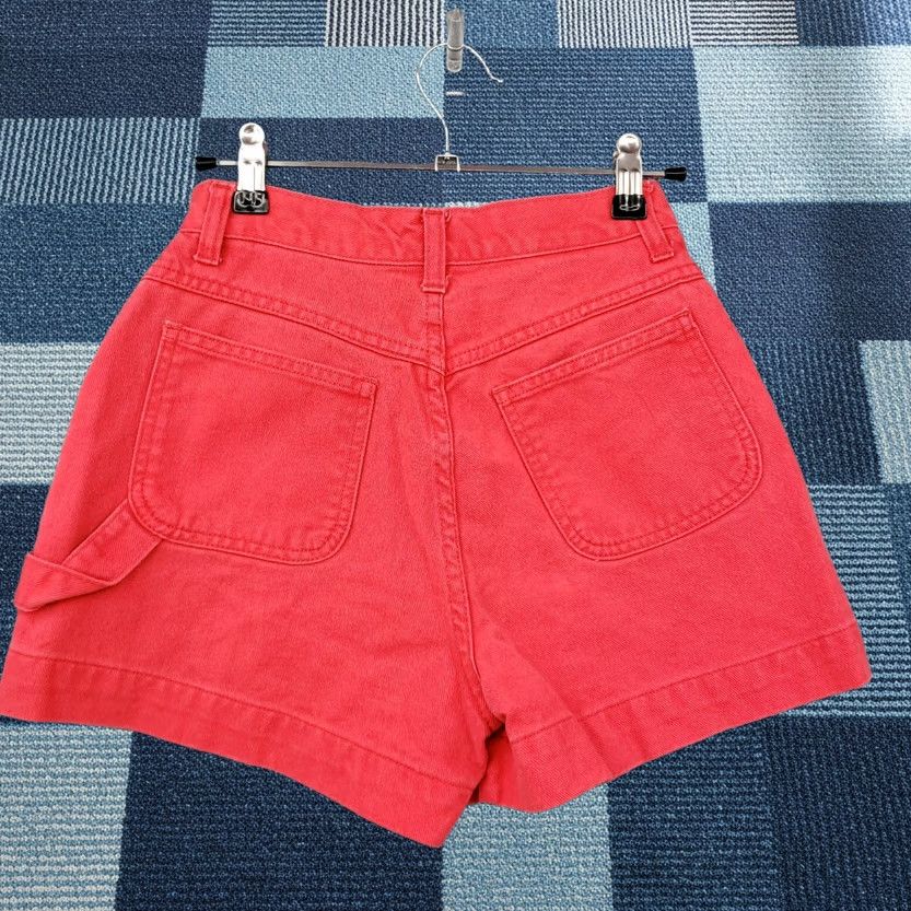 New Republic Denim Republic Shorts Womens 3 Red Mom Hi Rise Flat Front Medium Wash Zip Fly Size 26" / US 2 / IT 38 - 1 Thumbnail