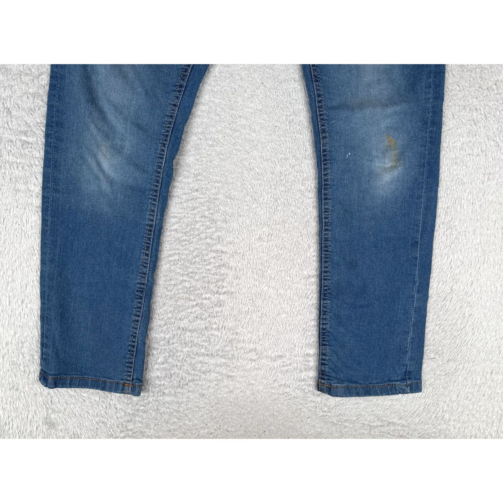 Vintage Copper & Oak Jeans Mens 32x30 Blue Slim Straight Leg Cotton Blend Medium Wash Size US 32 / EU 48 - 2 Thumbnail