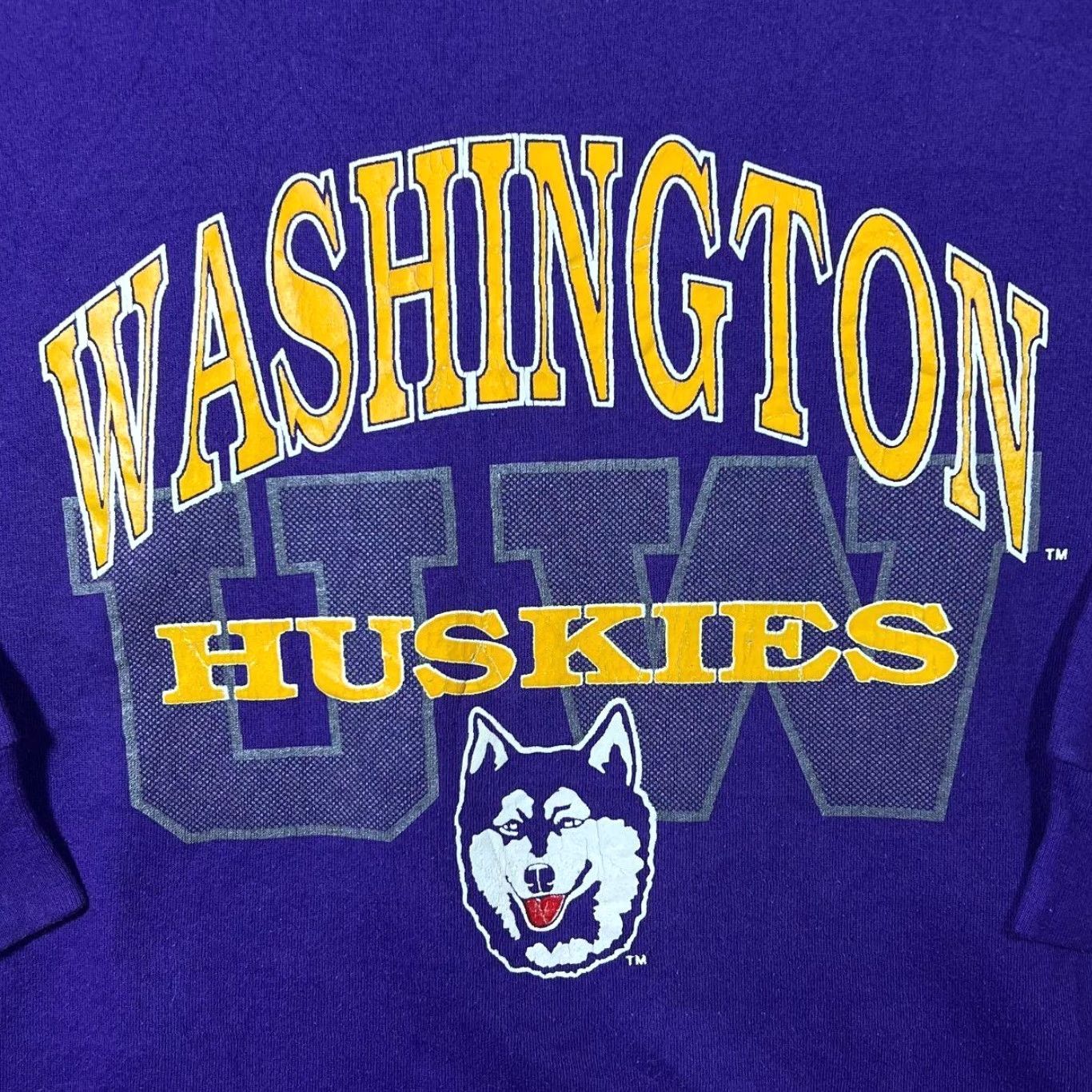 Logo 7 VINTAGE Washington Huskies Logo 7 90s College Graphic Purple Sweatshirt XL Shirt Men XS? Size US XL / EU 56 / 4 - 3 Thumbnail