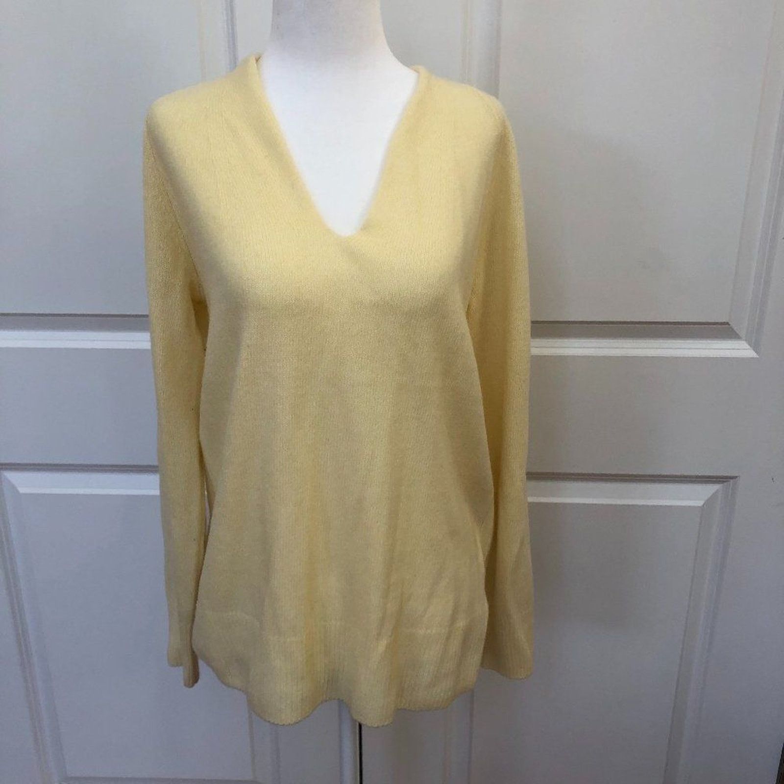 Vince VINCE Marled Wool Cashmere Blended V-Neck Sweater Size S / US 4 / IT 40 - 4 Thumbnail