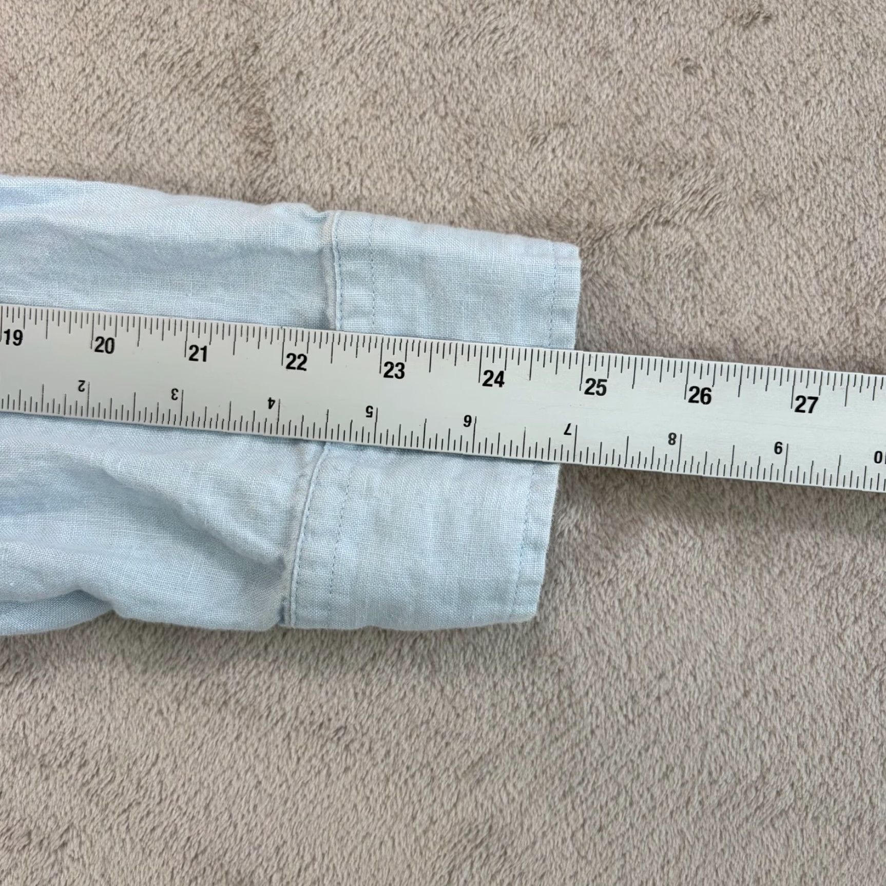 Banana Republic VINTAGE Banana Republic Shirt Men XL Blue Linen Loop Collar Pintuck Pullover Button-Up Size US XL / EU 56 / 4 - 7 Thumbnail