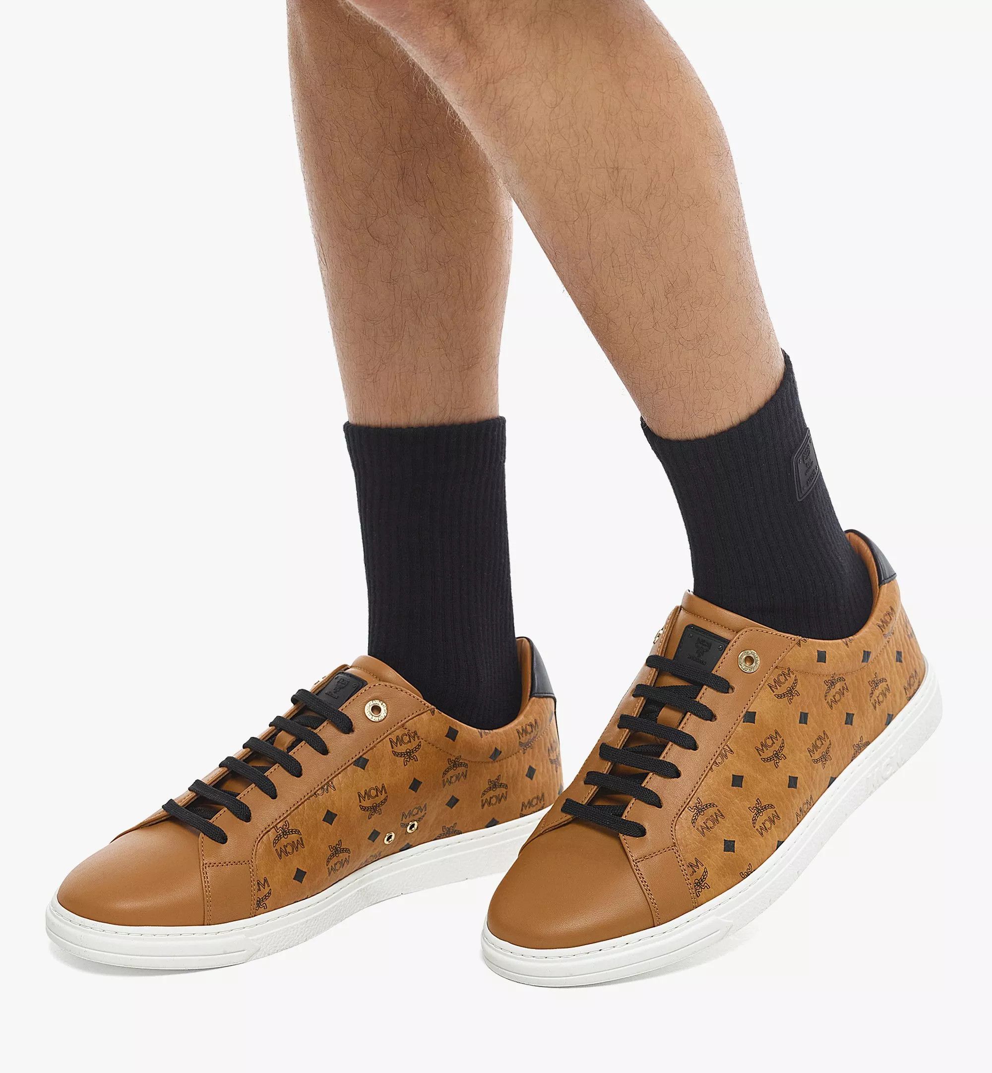 MCM o1mt1gz0125 Low-Top Sneakers in Brown/Black Size US 11 / EU 44 - 2 Thumbnail
