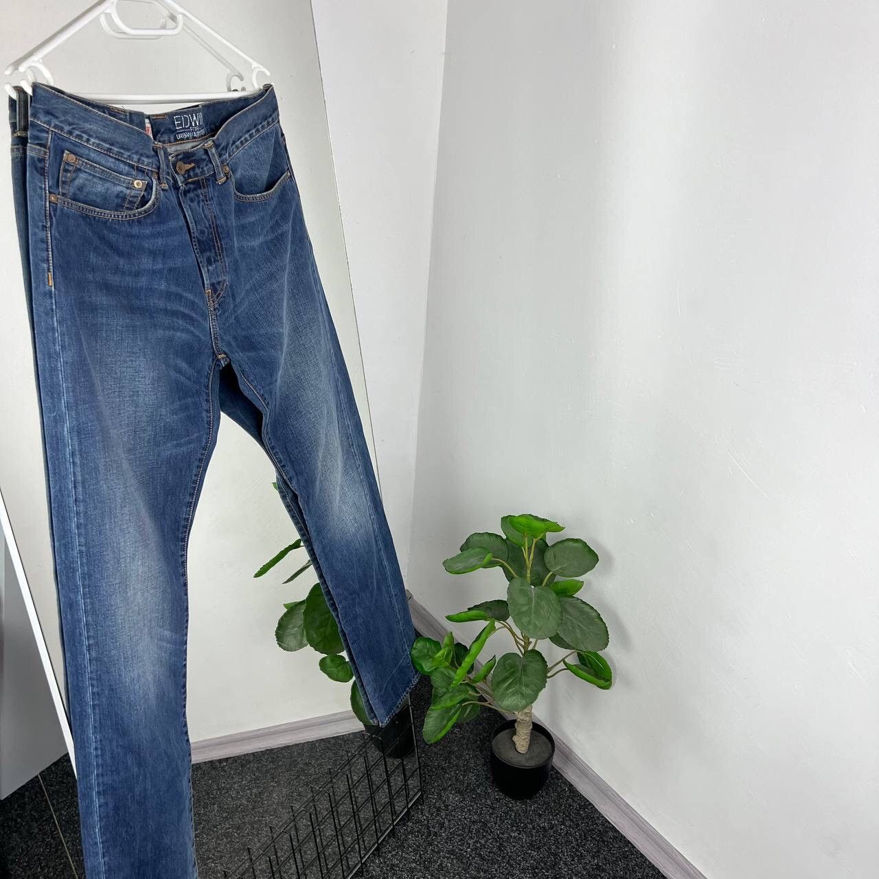 Edwin Vintage Edwin Denim Slim Navy Blue Jeans Y2k Size US 34 / EU 50 - 2 Thumbnail