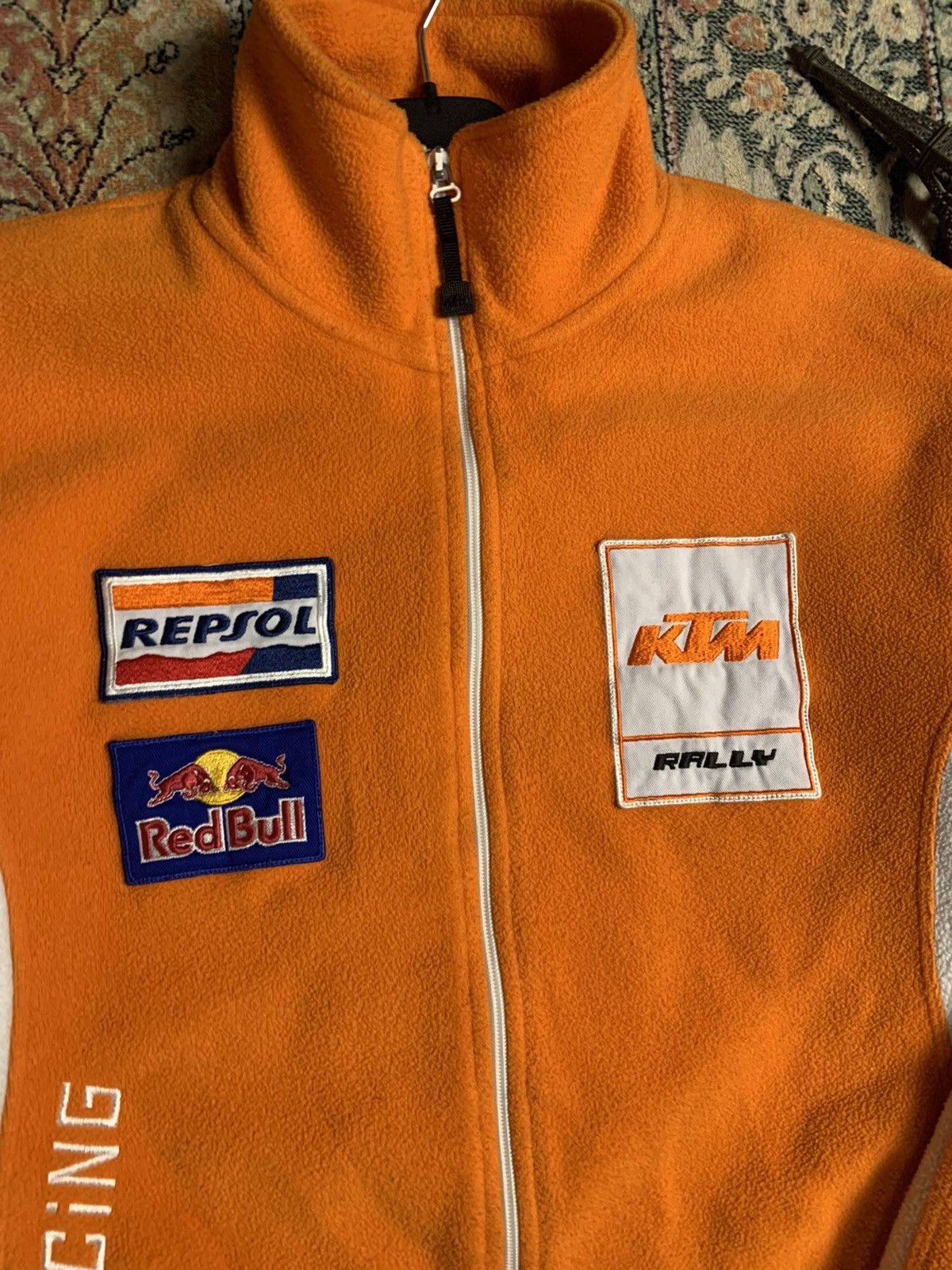 Other Vintage KTM Racing Moto Red Bull logo fleece jacket Size US M / EU 48-50 / 2 - 6 Thumbnail