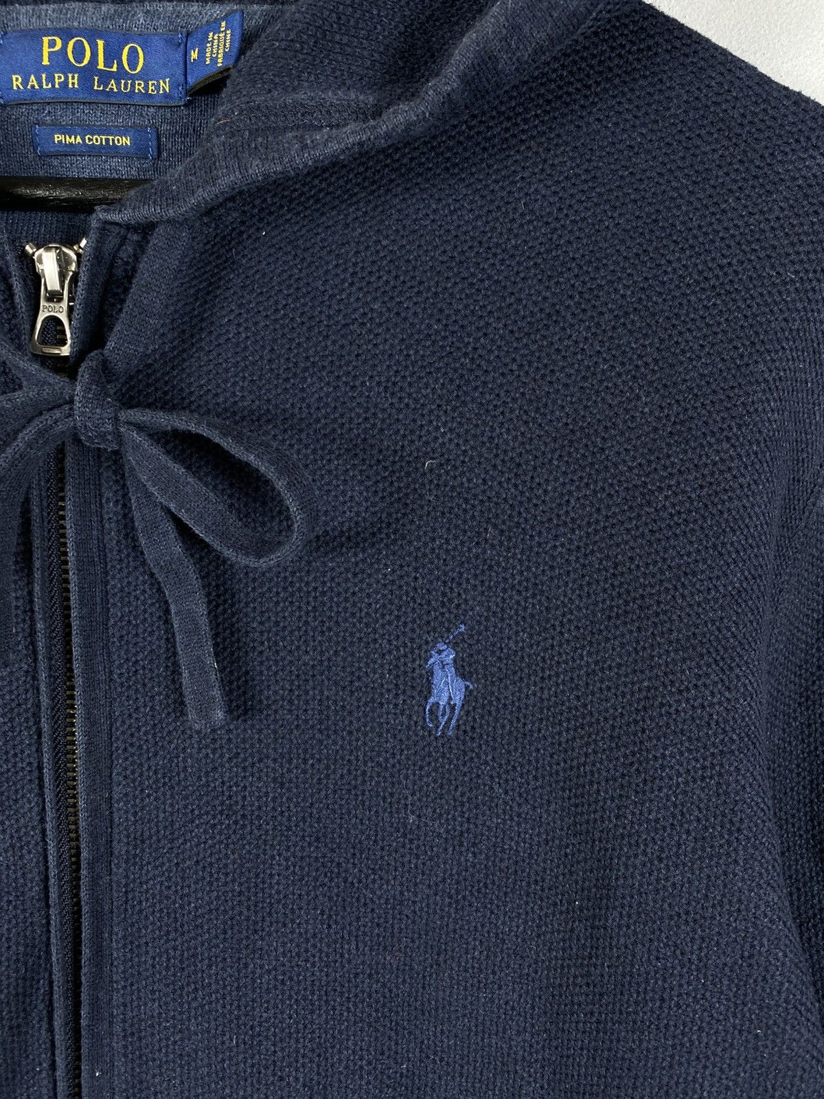 Polo Ralph Lauren × Ralph Lauren × Vintage Interesting Polo Ralph Lauren Zip Hoodie Y2K chief keef Size US M / EU 48-50 / 2 - 4 Thumbnail