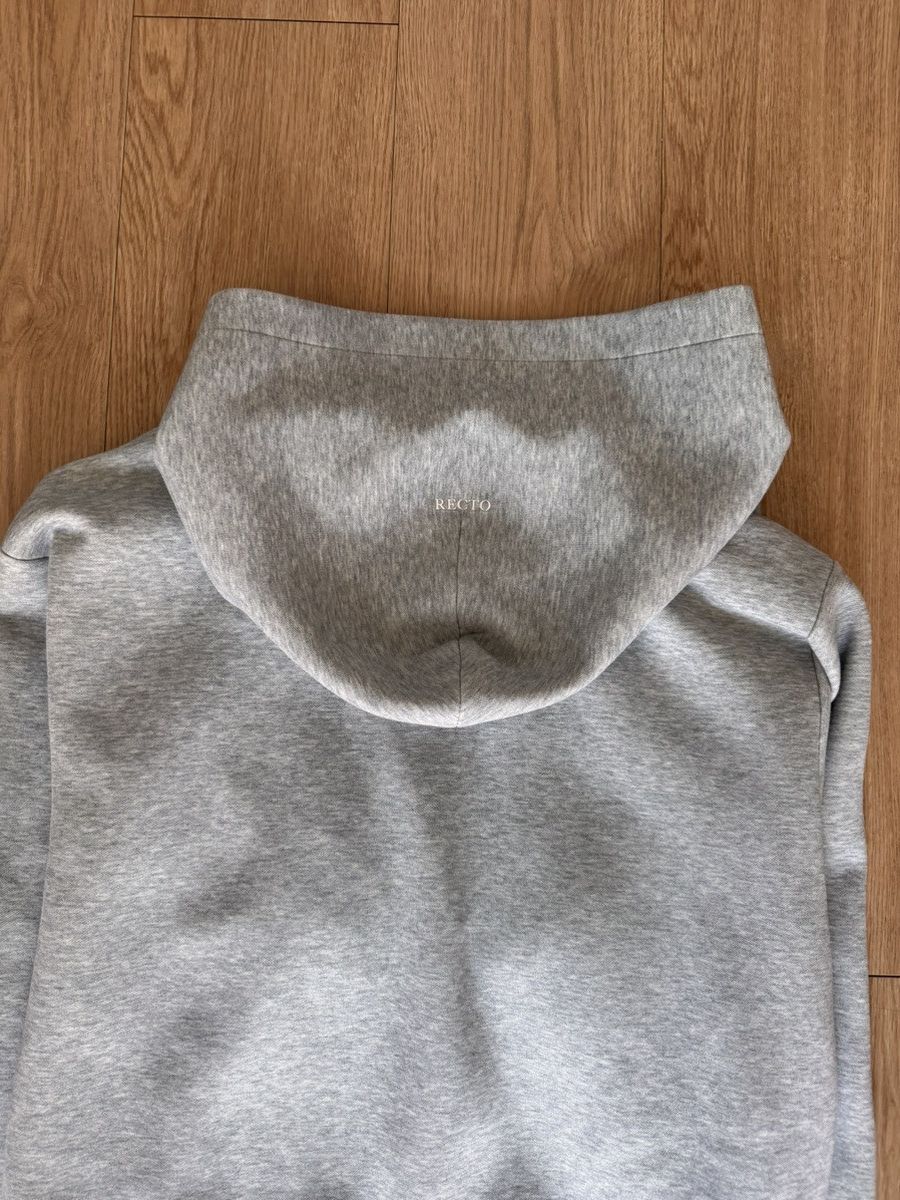 RECTO RECTO Logo Detail Zip Hoodie Grey Size L Size US L / EU 52-54 / 3 - 21 Thumbnail