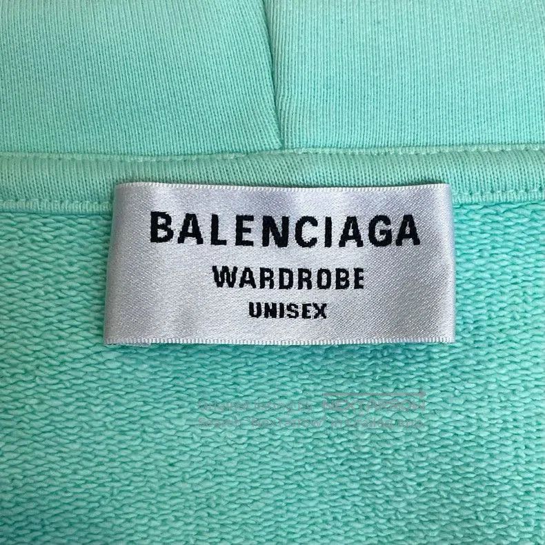 Balenciaga Balenciaga Green Logo Embroidered Hoodie. Size US M / EU 48-50 / 2 - 6 Thumbnail