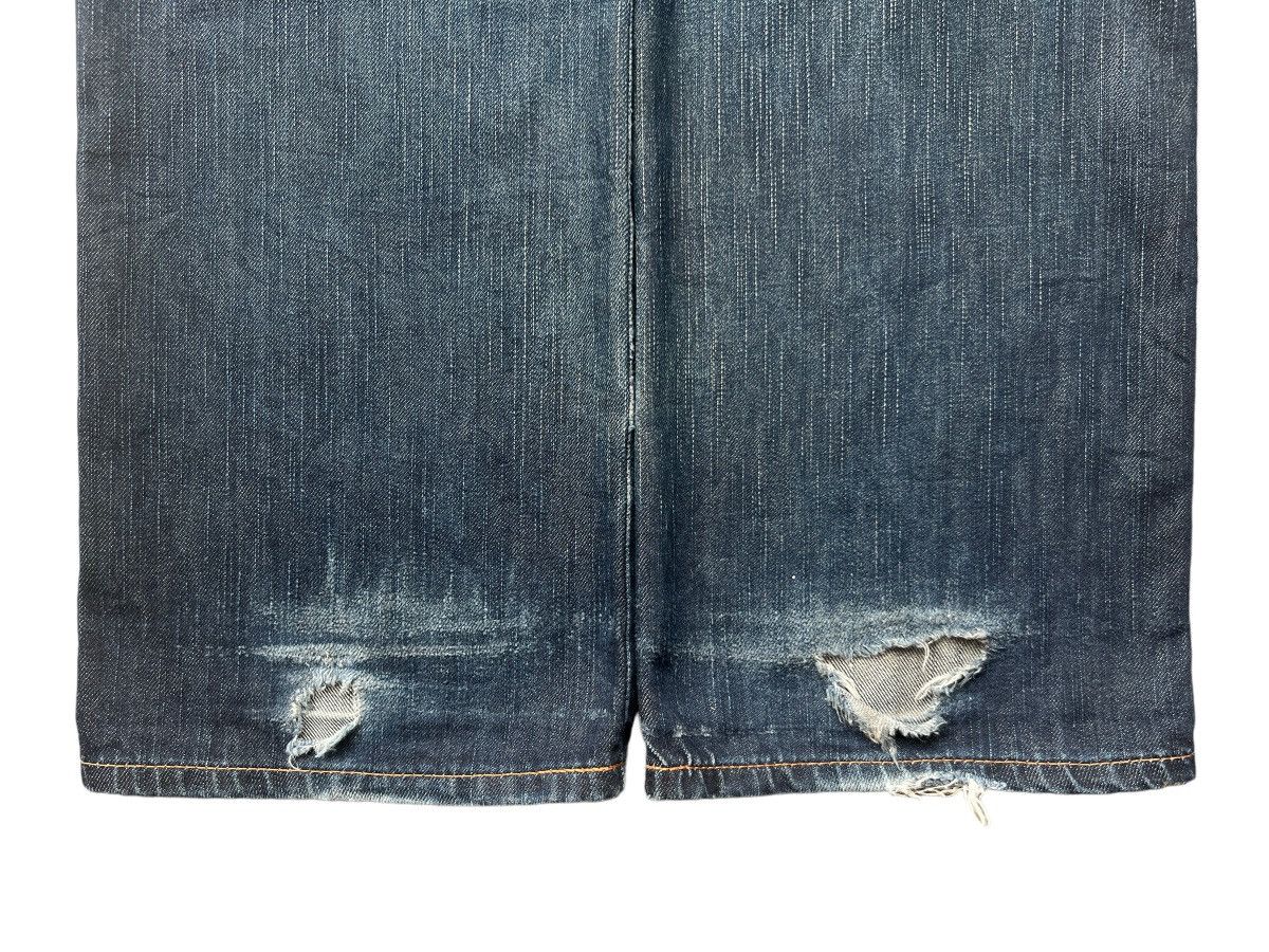 Vintage Edwin Distressed Rusty Straight Denim Jeans 33x33
