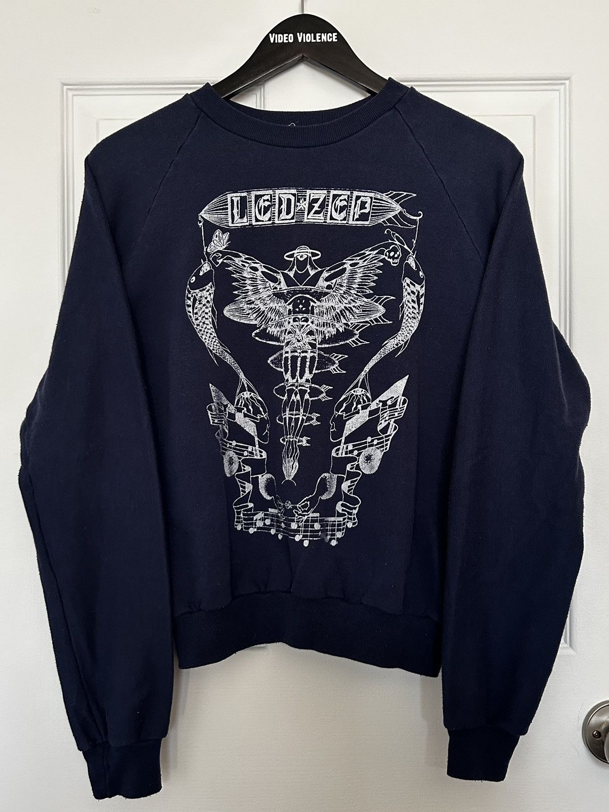 Vintage Vintage 1970’s Led Zeppelin Crewneck Sweater Size US M / EU 48-50 / 2 - 3 Thumbnail