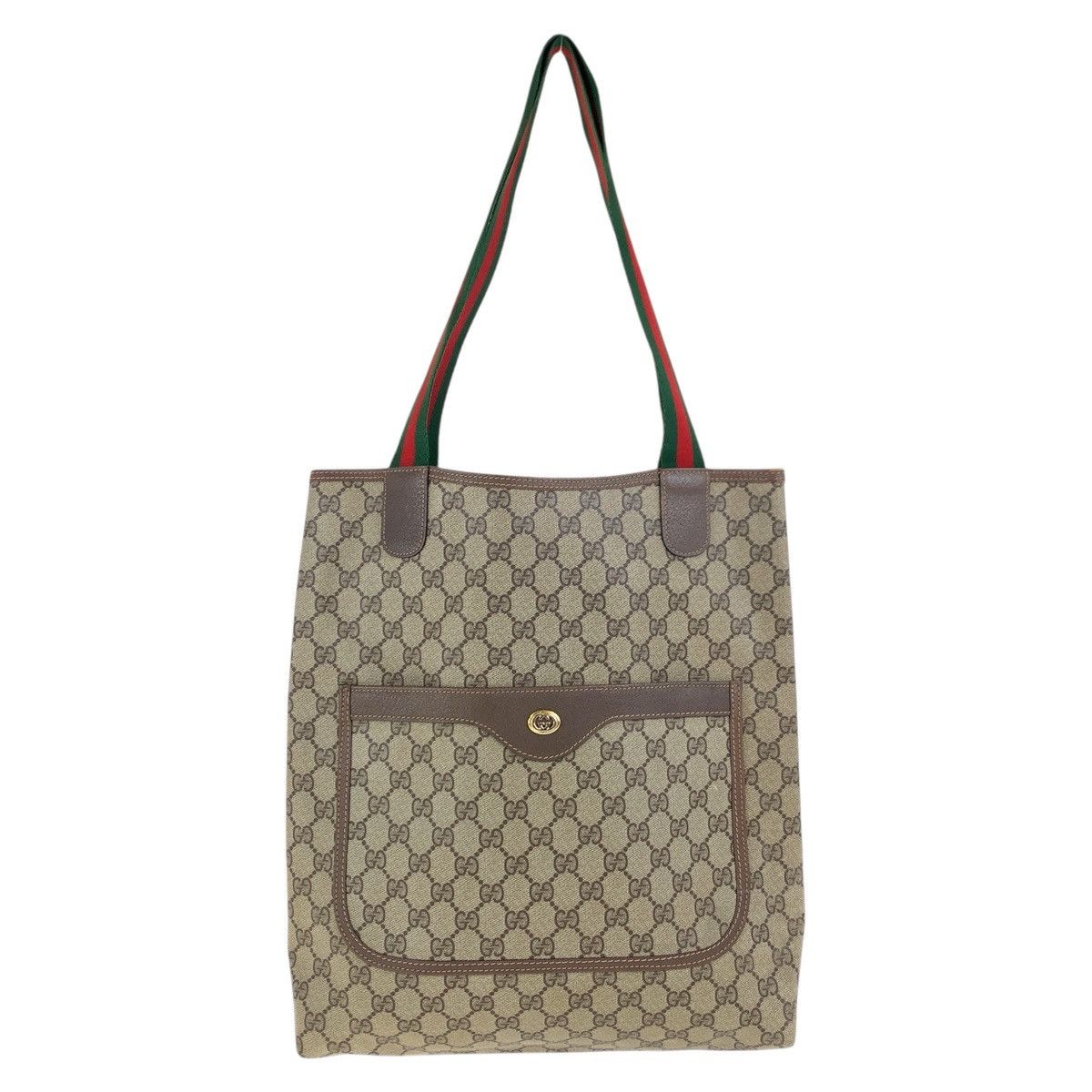 Gucci Gucci Gucci GG Supreme Canvas/Leather Old Gucci Sheline 2way Tote Bag/Shoulder Bag 39 02 003 Canvas Shoulder Bag 39 02 003 DUTY FREE for USA Size ONE SIZE - 1 Thumbnail
