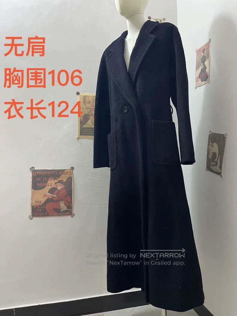 Max Mara Max Mara Black Woolen Coat Size XS / US 0-2 / IT 36-38 - 2 Thumbnail