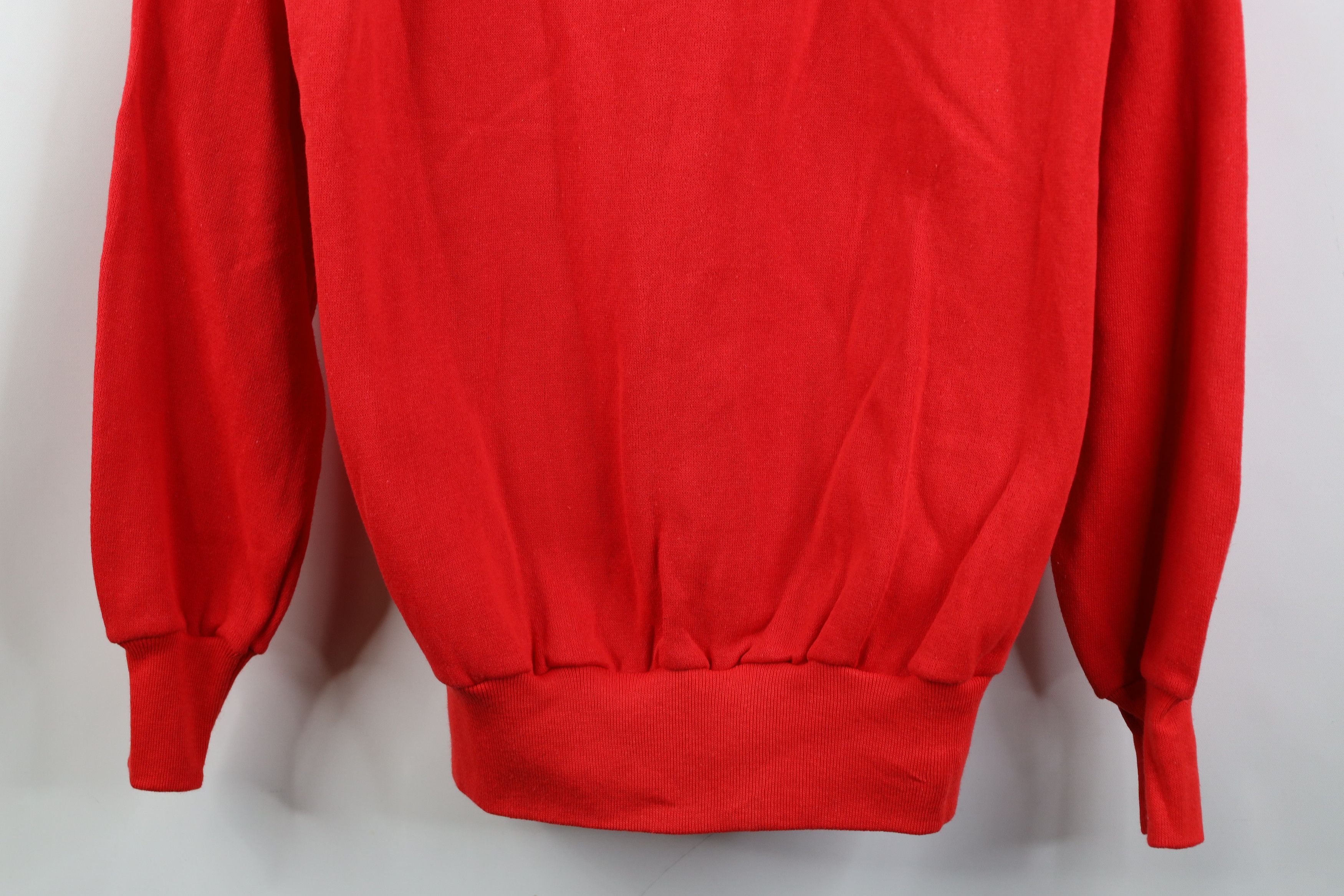 Vintage Deadstock Vintage 60s 70s Raglan Crewneck Sweatshirt Red USA Size M / US 6-8 / IT 42-44 - 3 Thumbnail