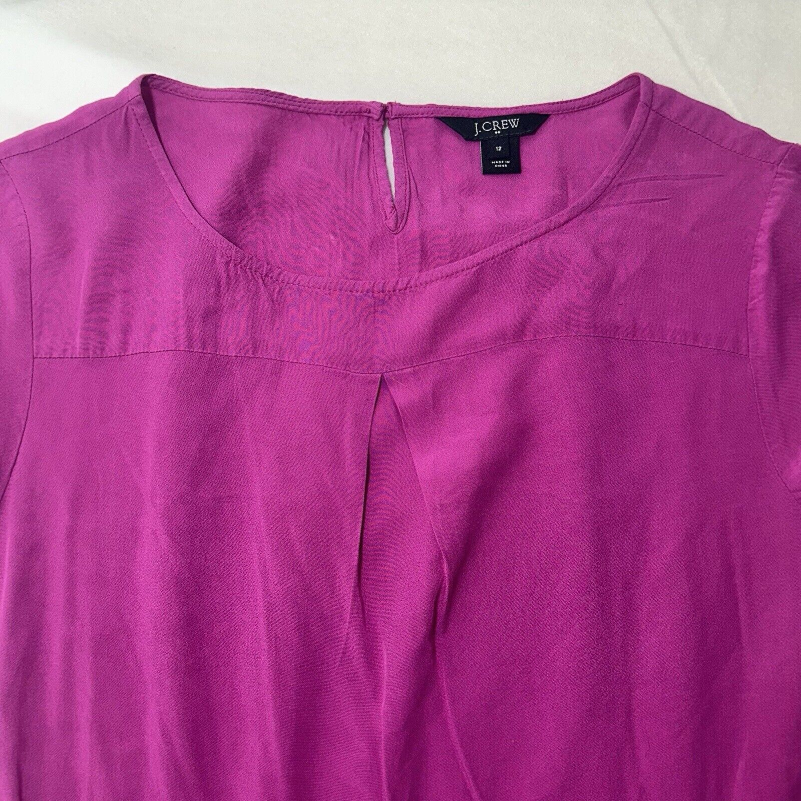 J.Crew J. Crew 12 Magenta Pink Mini Dress Pullover Pockets Size XL / US 12-14 / IT 48-50 - 2 Thumbnail