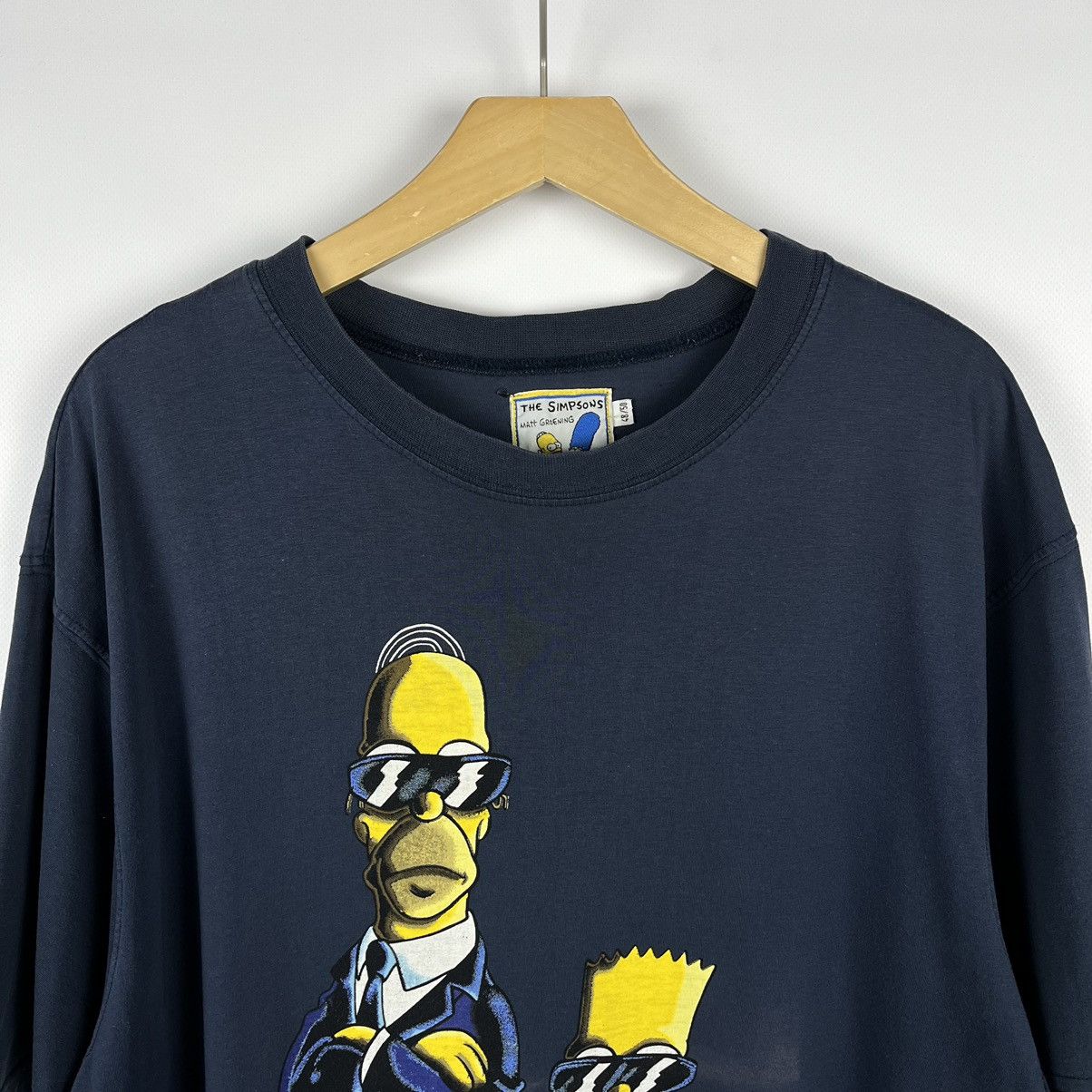 The Simpsons Vintage The Simpsons Men in Black y2k cartoon tee 1998 Size US L / EU 52-54 / 3 - 2 Thumbnail