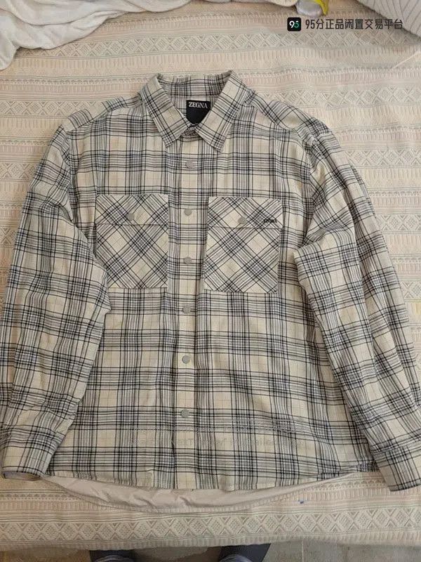Ermenegildo Zegna Zegna SS23 Men's Check Long. Size US XXL / EU 58 / 5 - 6 Thumbnail