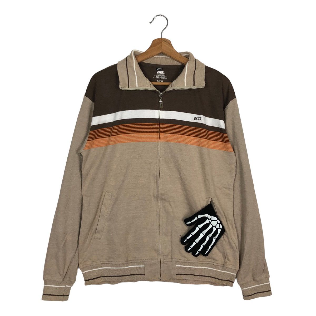 Japanese Brand VINTAGE ZIPPER JACKET VELVET VANS STREETWEAR Size US L / EU 52-54 / 3 - 1 Thumbnail
