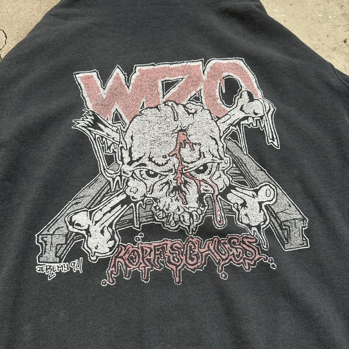 Band Tees Vintage 1994s WIZO Band PUNK TOUR Hoodie Tshirt Size US XL / EU 56 / 4 - 9 Thumbnail