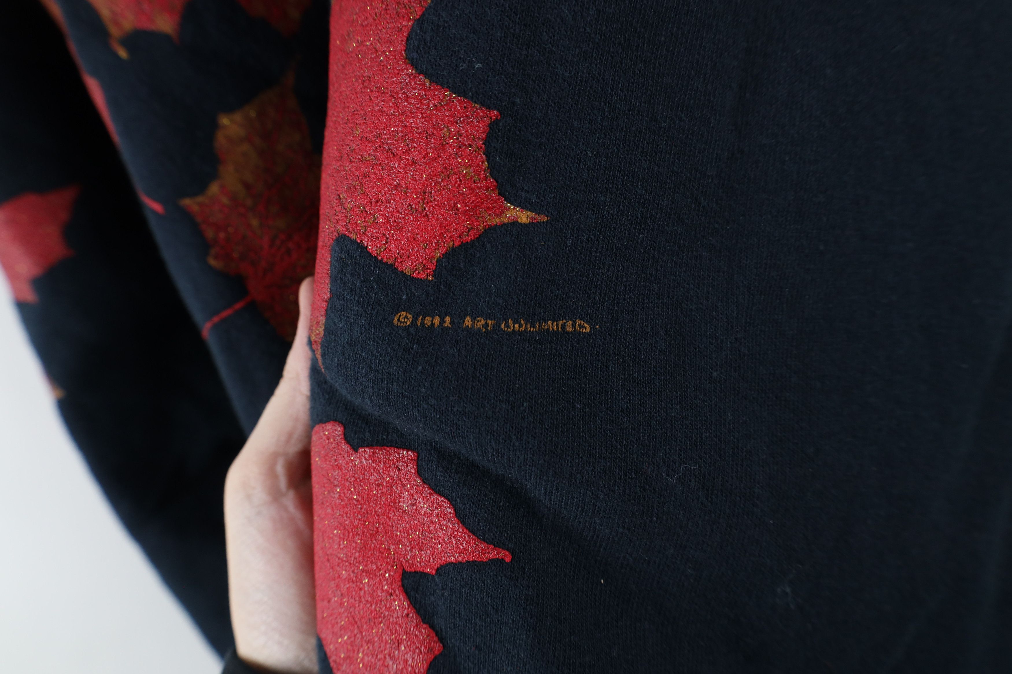 Vintage Vintage 90s Art Unlimited All Print Turtleneck Sweatshirt Size L / US 10 / IT 46 - 7 Thumbnail