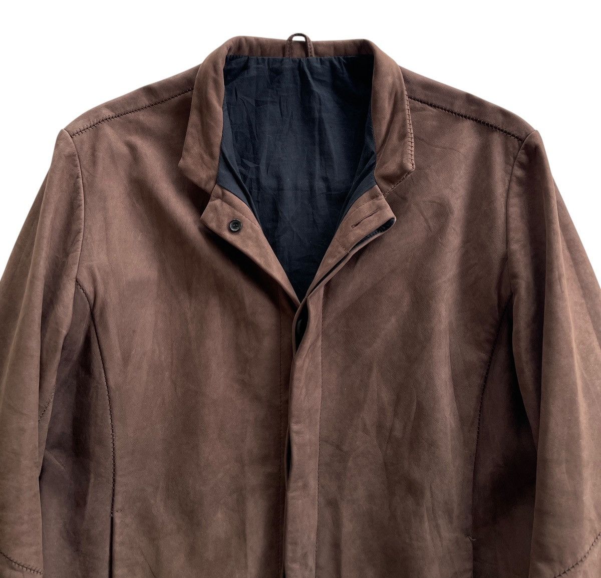 10sei0otto 10Sei0Otto Scar Stitch Cow Leather Avantgarde Jacket Size US S / EU 44-46 / 1 - 5 Thumbnail