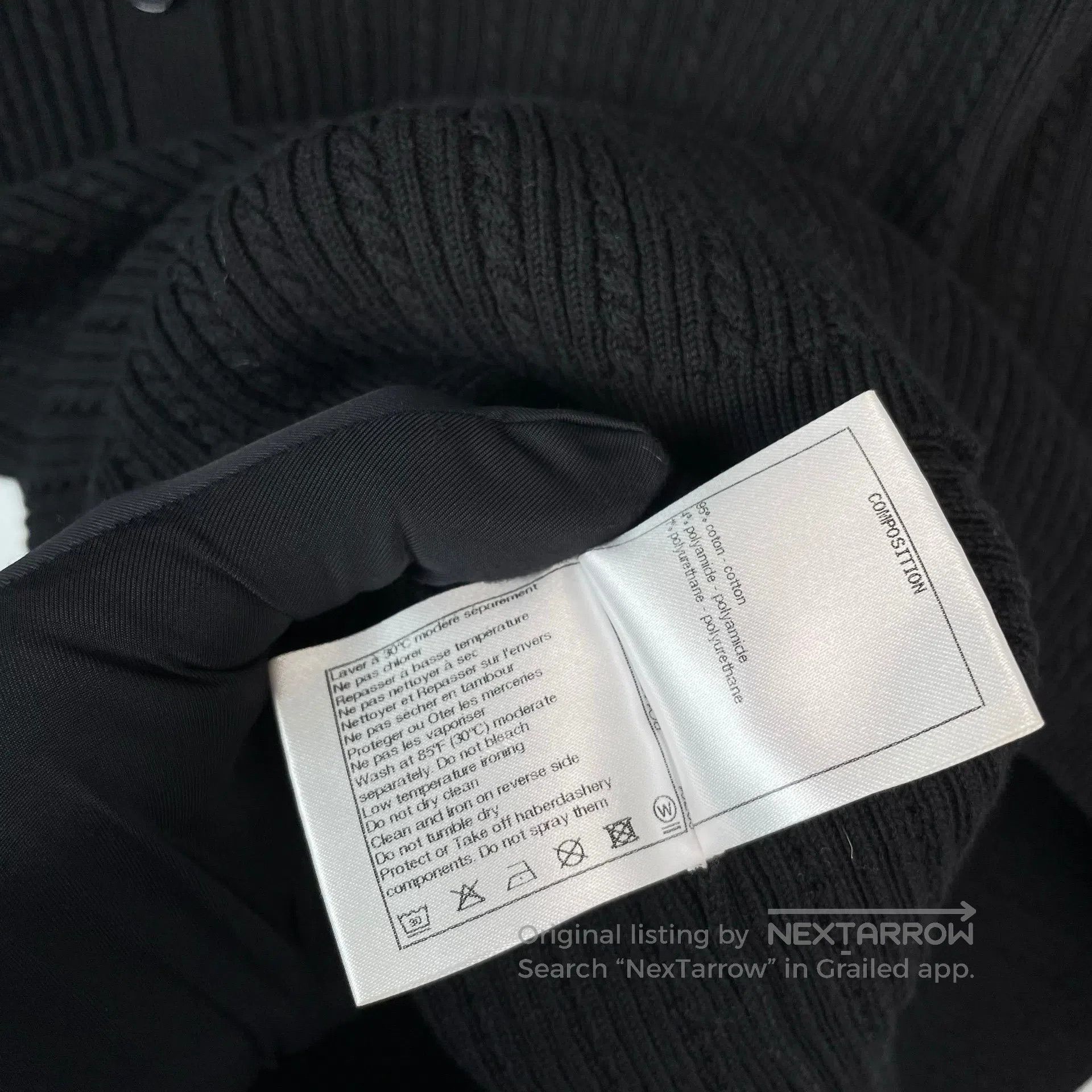 Chanel Chanel Silver small logo black knit short-sleeve| Size US S / EU 44-46 / 1 - 8 Thumbnail