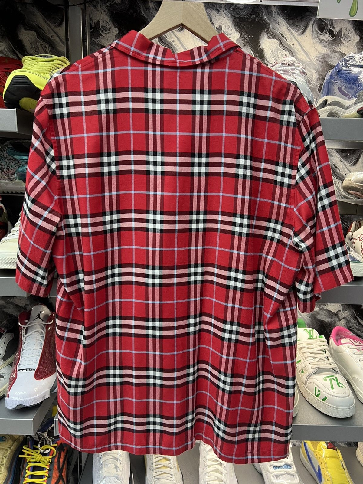 Burberry Burberry Red Stripe Button Up Tee Size US S / EU 44-46 / 1 - 2 Thumbnail