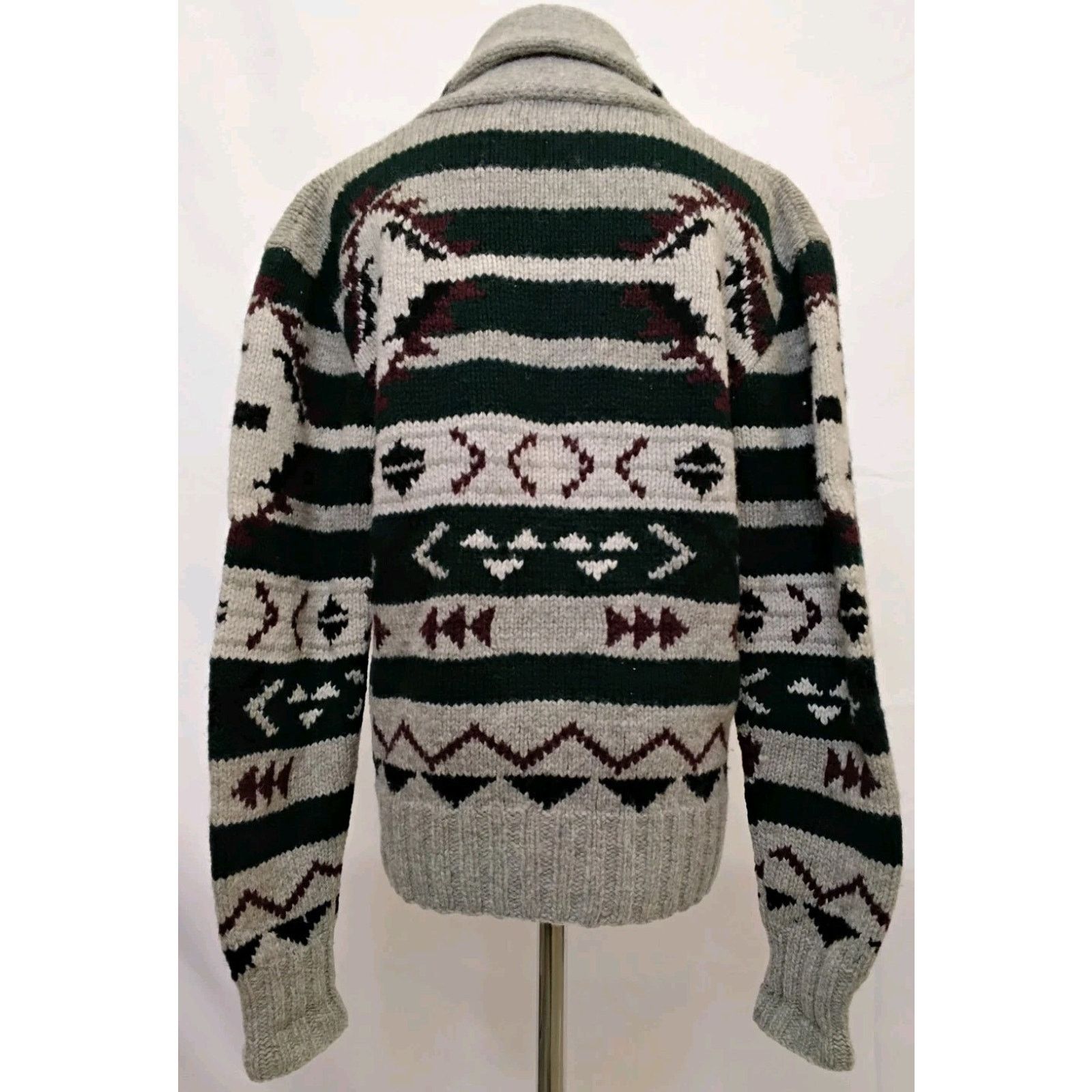 Polo Ralph Lauren Ralph Lauren Cardigan Women's M Gray 1990's Wool Blue Label Size M / US 6-8 / IT 42-44 - 3 Thumbnail