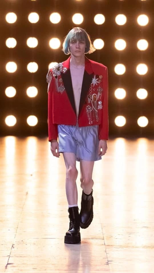 Celine × Hedi Slimane SS23 Loose Embroidered Military Jacket sz44 Size 44S - 11 Thumbnail