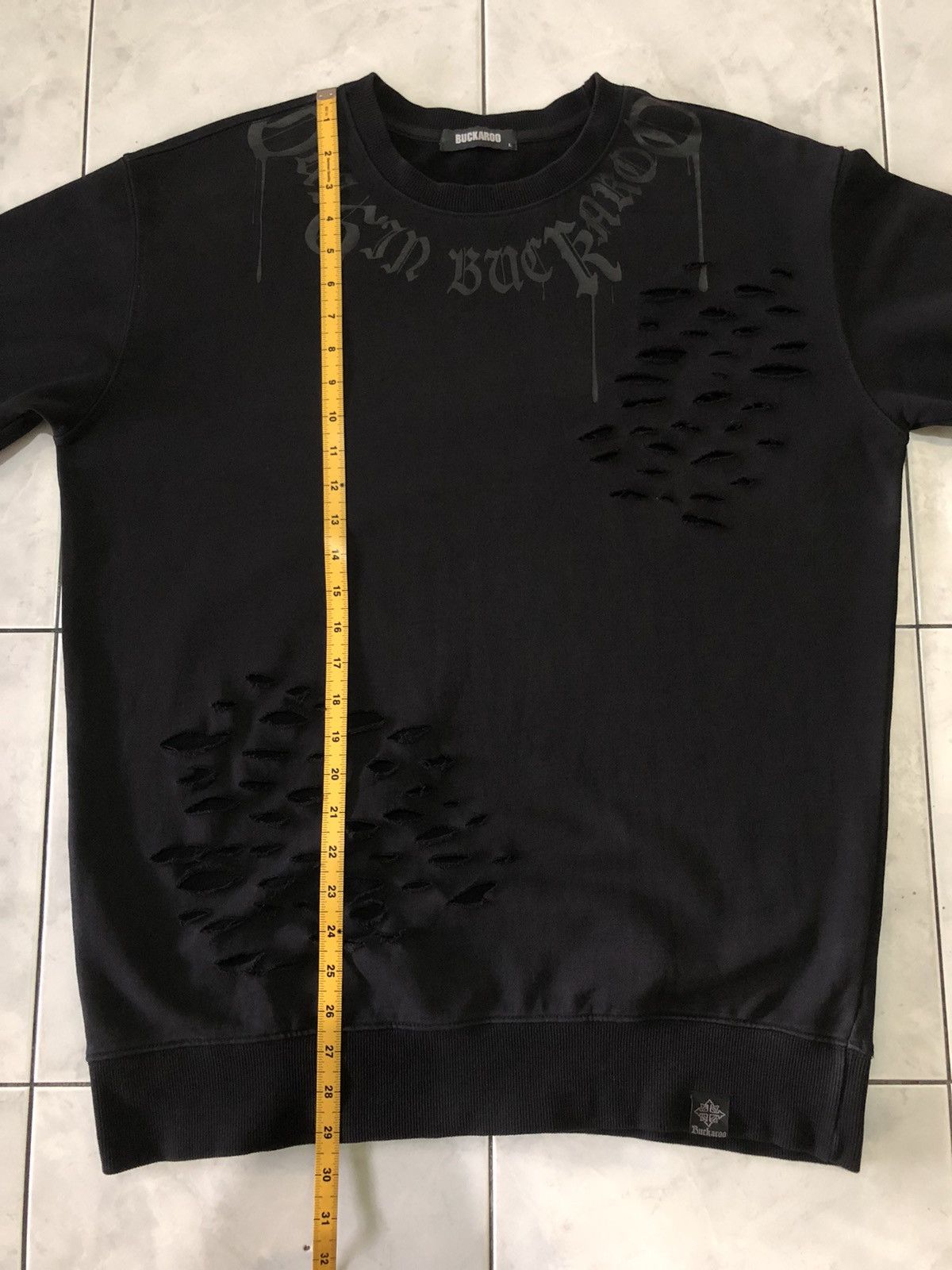 Japanese Brand Buckaroo Distressed Dark Avant Garde Style Japanese Archive Size US L / EU 52-54 / 3 - 21 Thumbnail