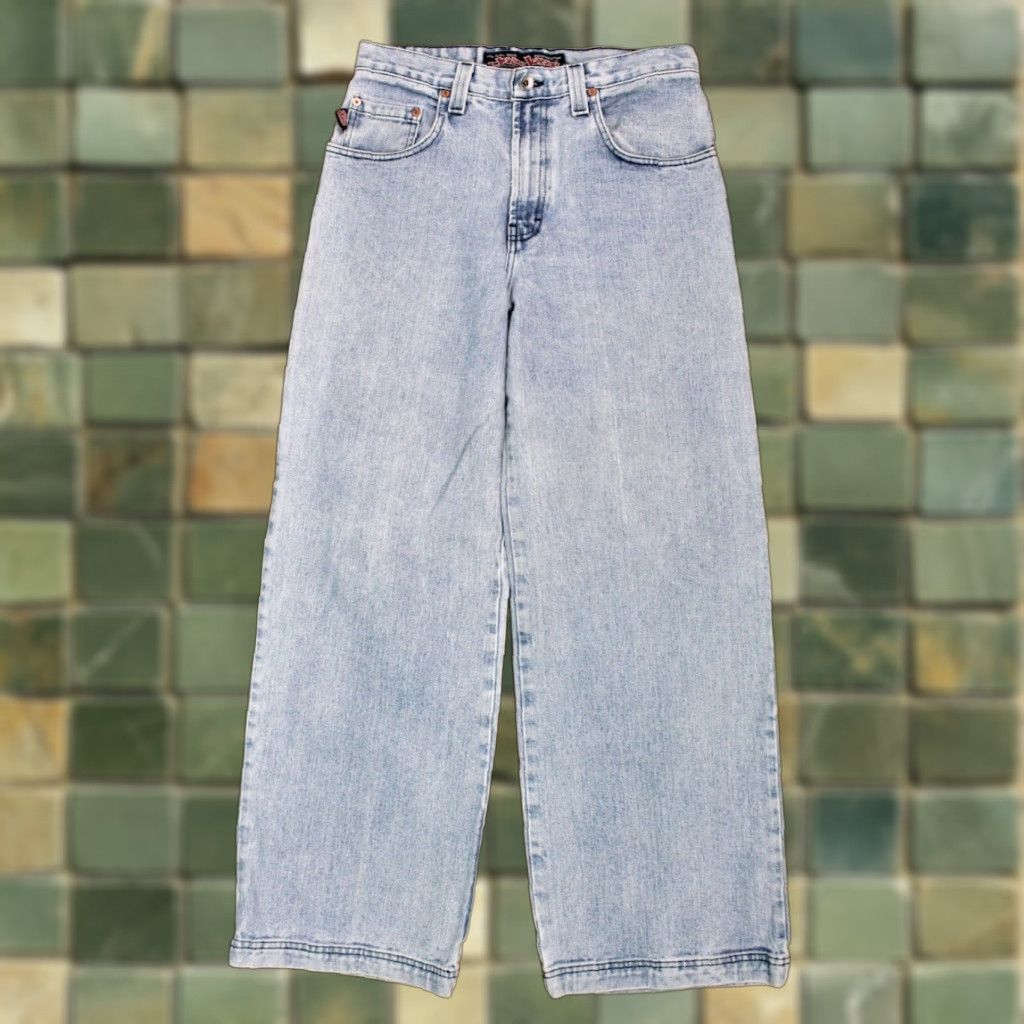 JNCO JNCO Women's 1990s VTG Wide Leg Jeans Sz 11 31x32 Light Wash Blue 90s CasualMens Womens? Size 24" / US 00 / IT 34 - 1 Thumbnail