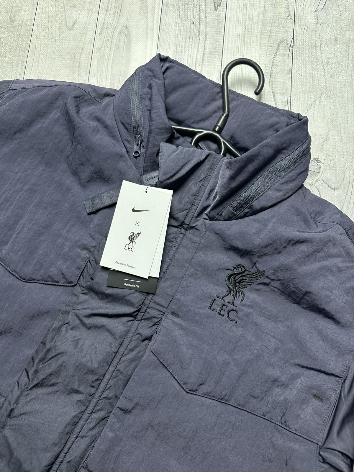 Nike Nike Liverpool Tech pack soccer jacket size L purple rare Size US L / EU 52-54 / 3 - 3 Thumbnail