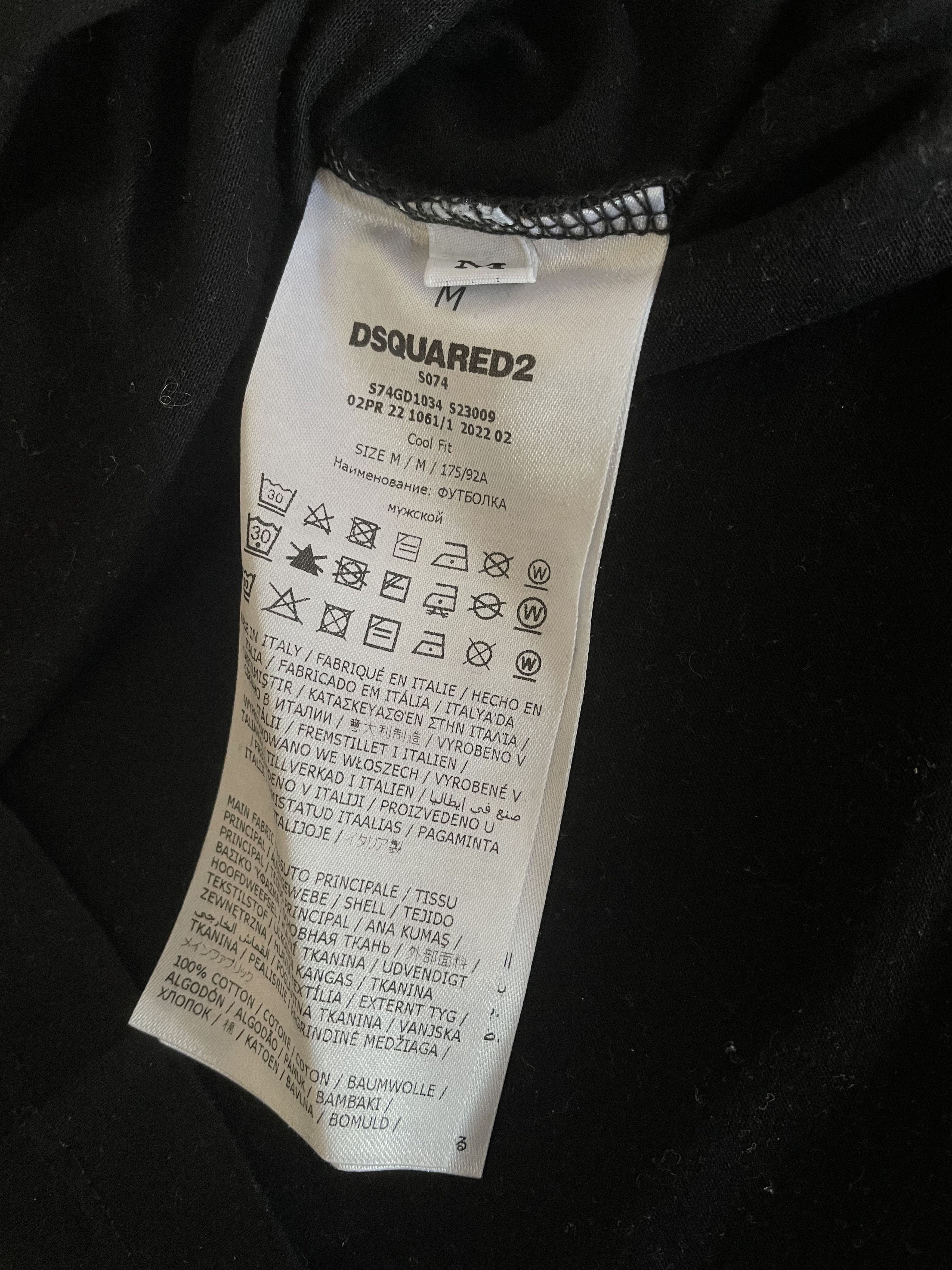Dsquared2 DSQUARED2 BLACK EBYS T-shirt Size US M / EU 48-50 / 2 - 6 Thumbnail