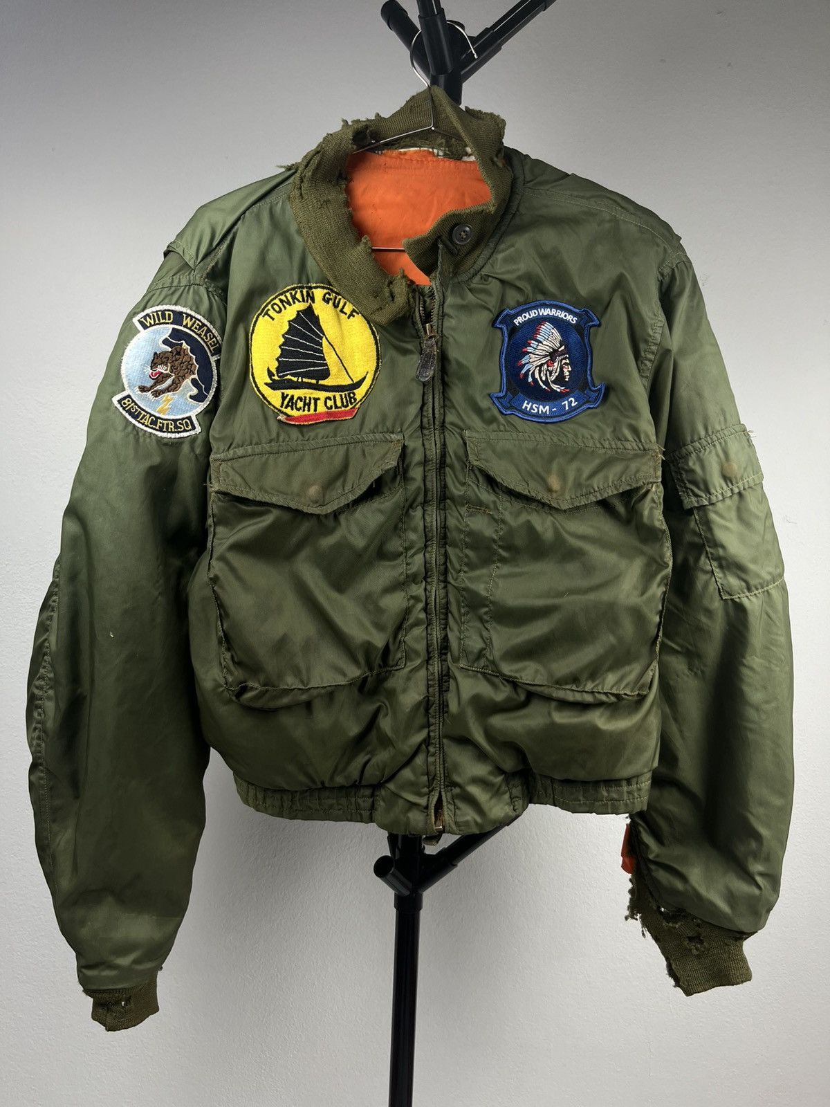 Other VINTAGE ORIGINAL USN G-8 WEP DISTRESSED FLIGHT JACKET 50s ‘ Size US M / EU 48-50 / 2 - 2 Thumbnail